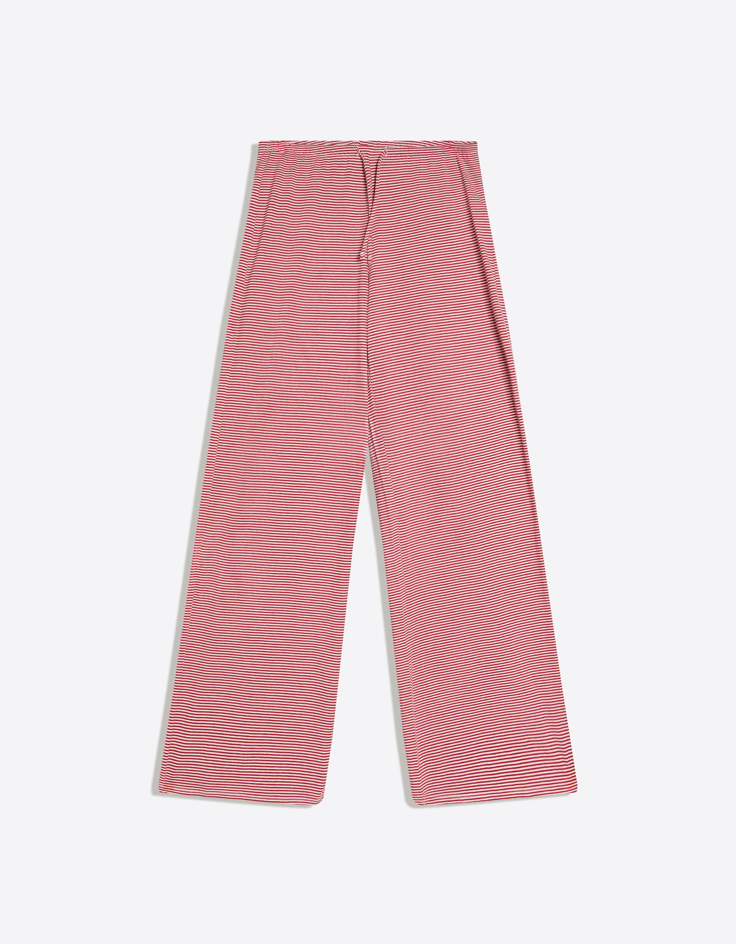 Çizgili baskılı straight fit pantolon - Görsel 95