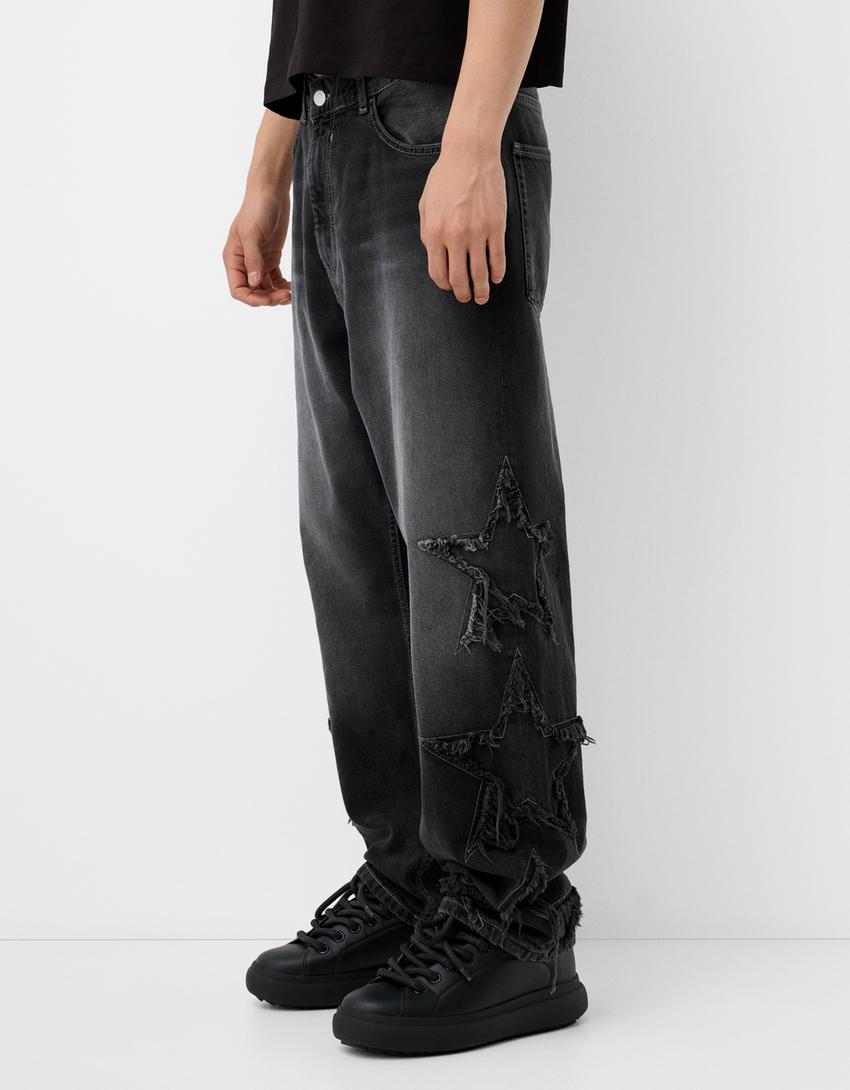 Jeans Hombre Pantalones Largos Vaqueros Bershka Jeans Megabaggy