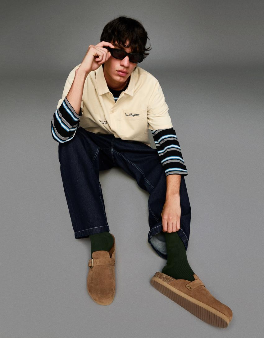 Celine Giubbotto Smanicato in Denim con Borchie e Frange uomo Celine Giubbotto Smanicato in Denim con Borchie e Frange uomo