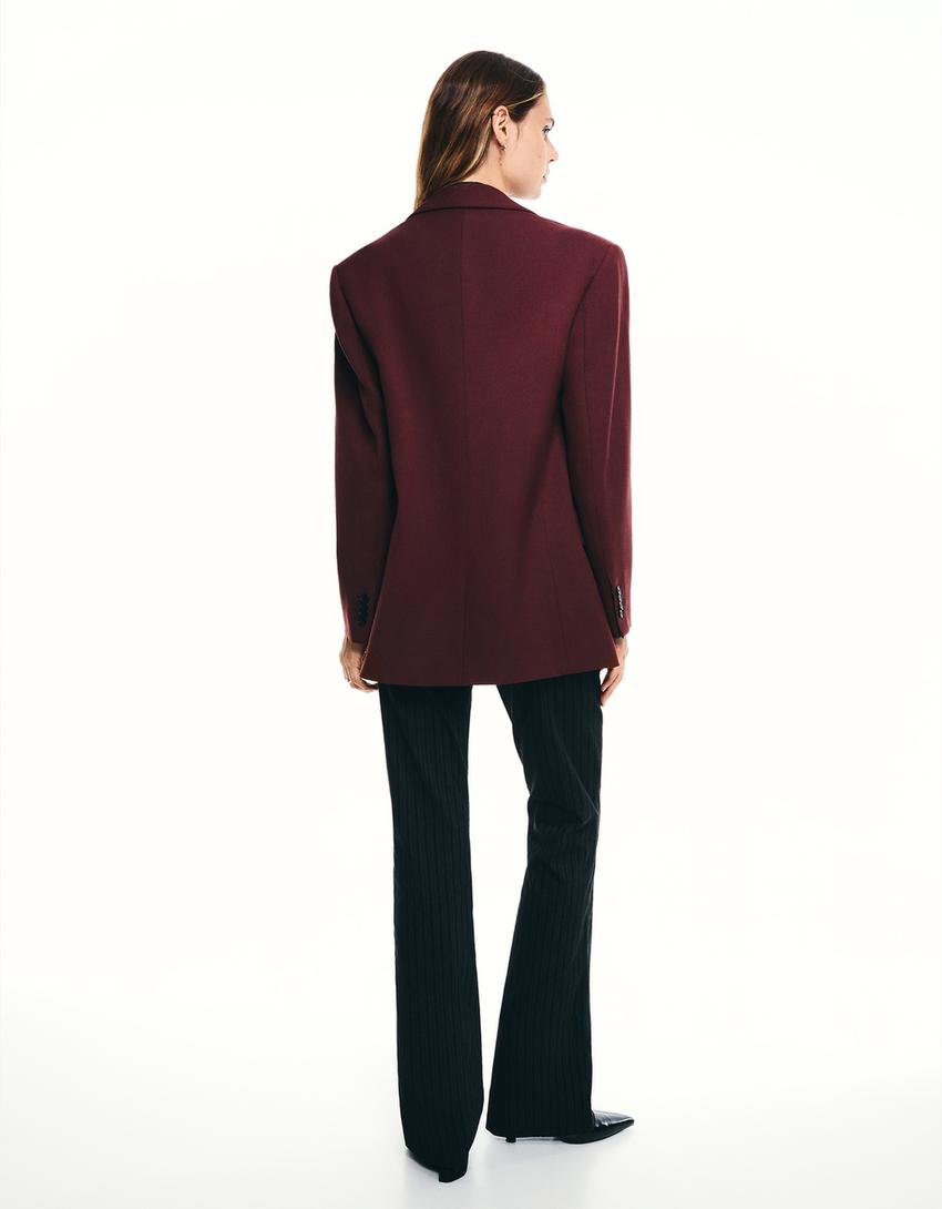 Lagani sako oversize kroja-Crvena-1