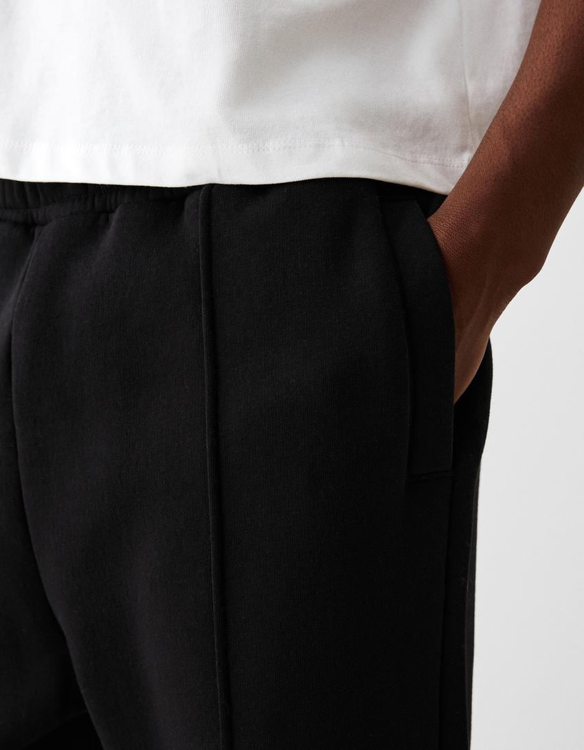 Wide leg plush trousers - Men | Bershka