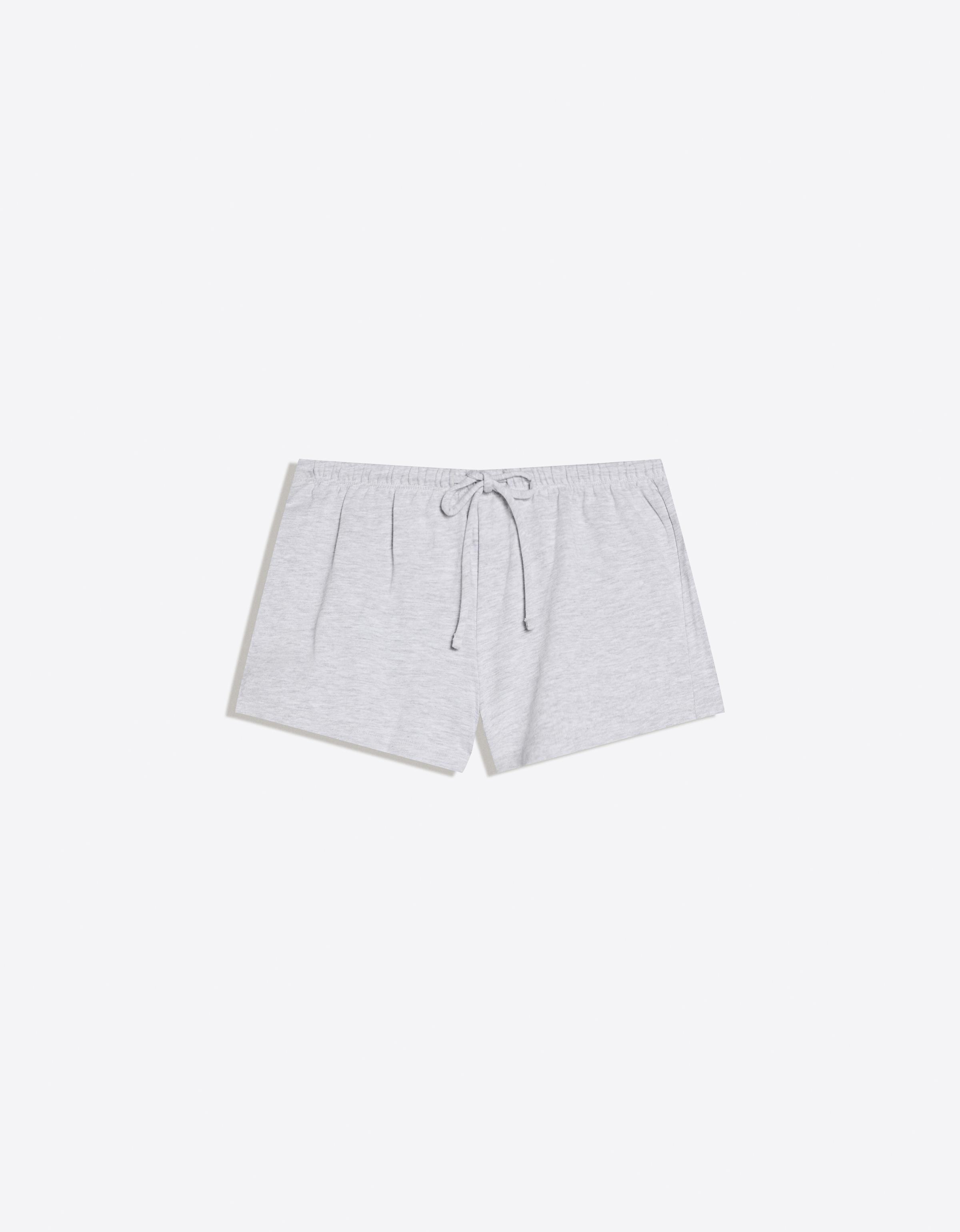 Bershka Lastikli belli şort görsel 8