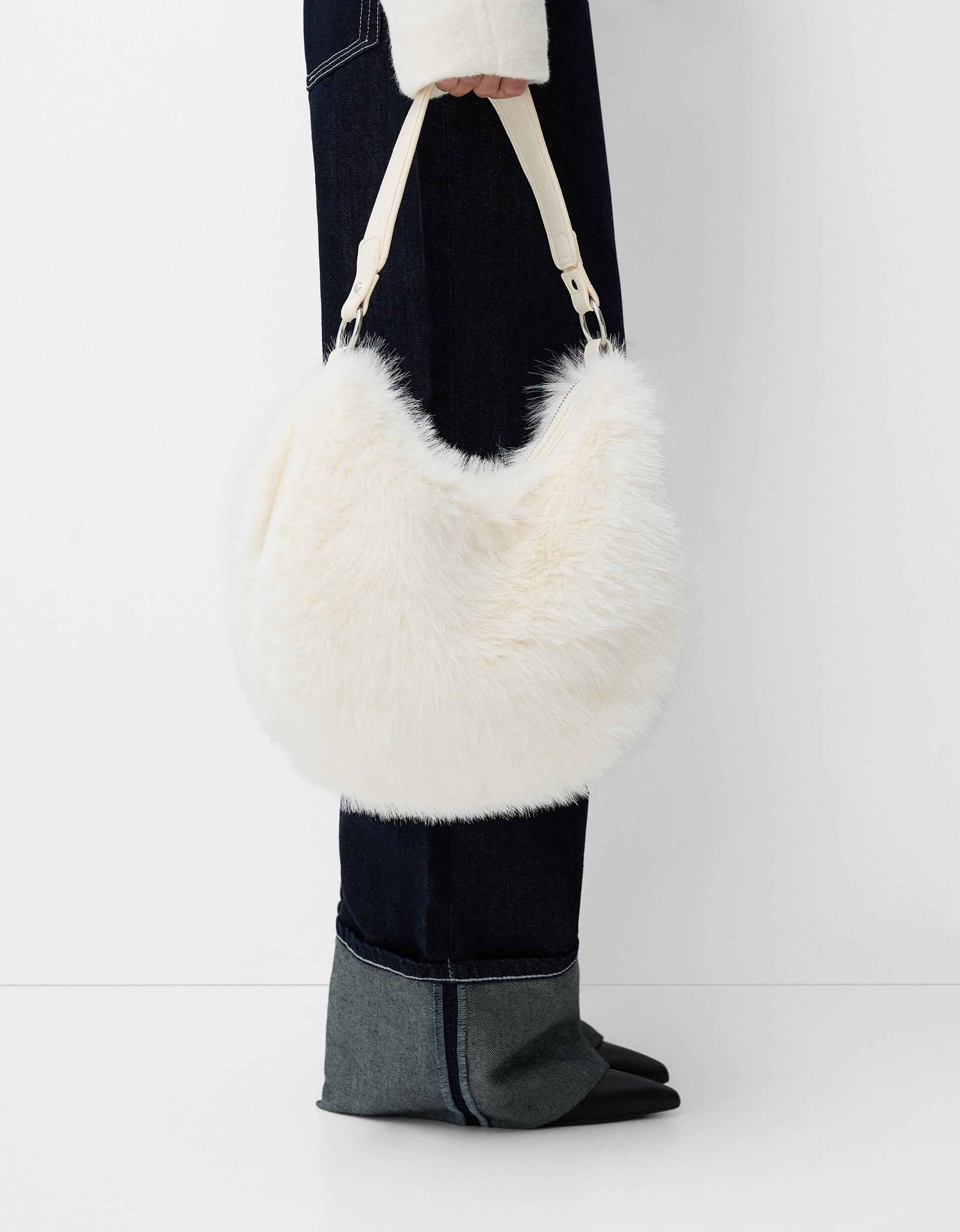 Bershka fluffy bag sale