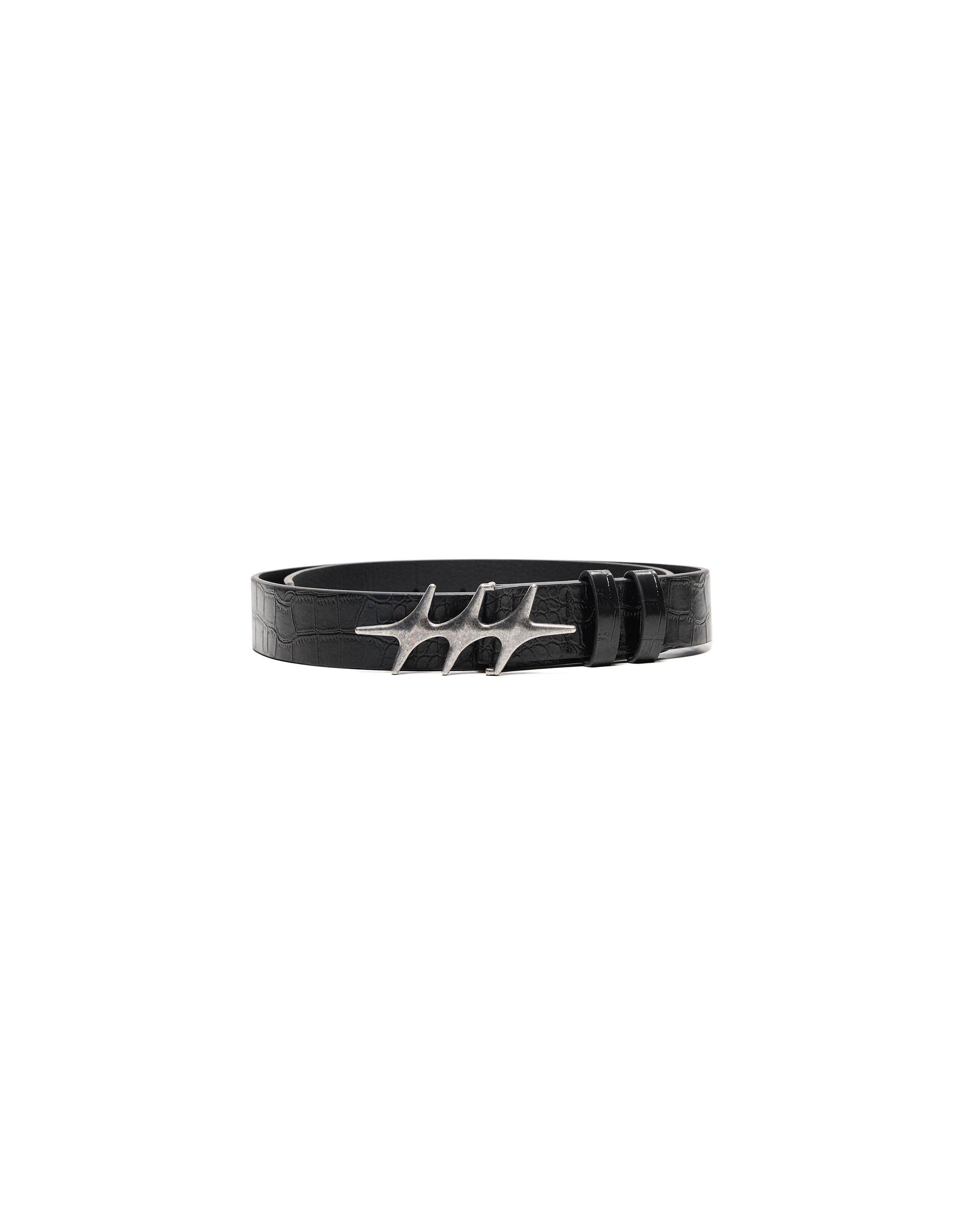 Star buckle belt — Black