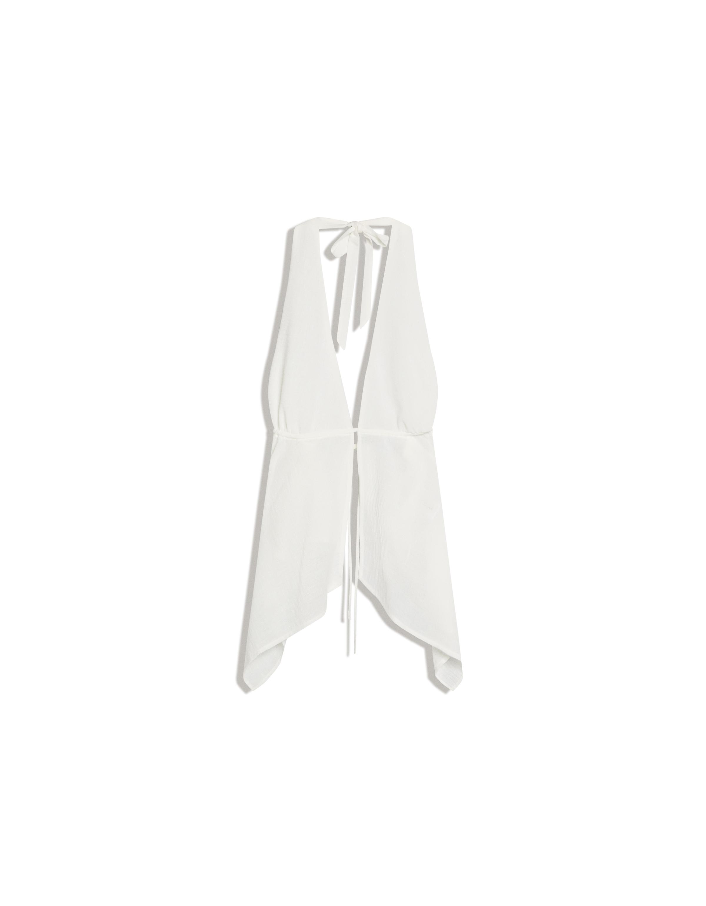 Halter yaka bağlamalı top