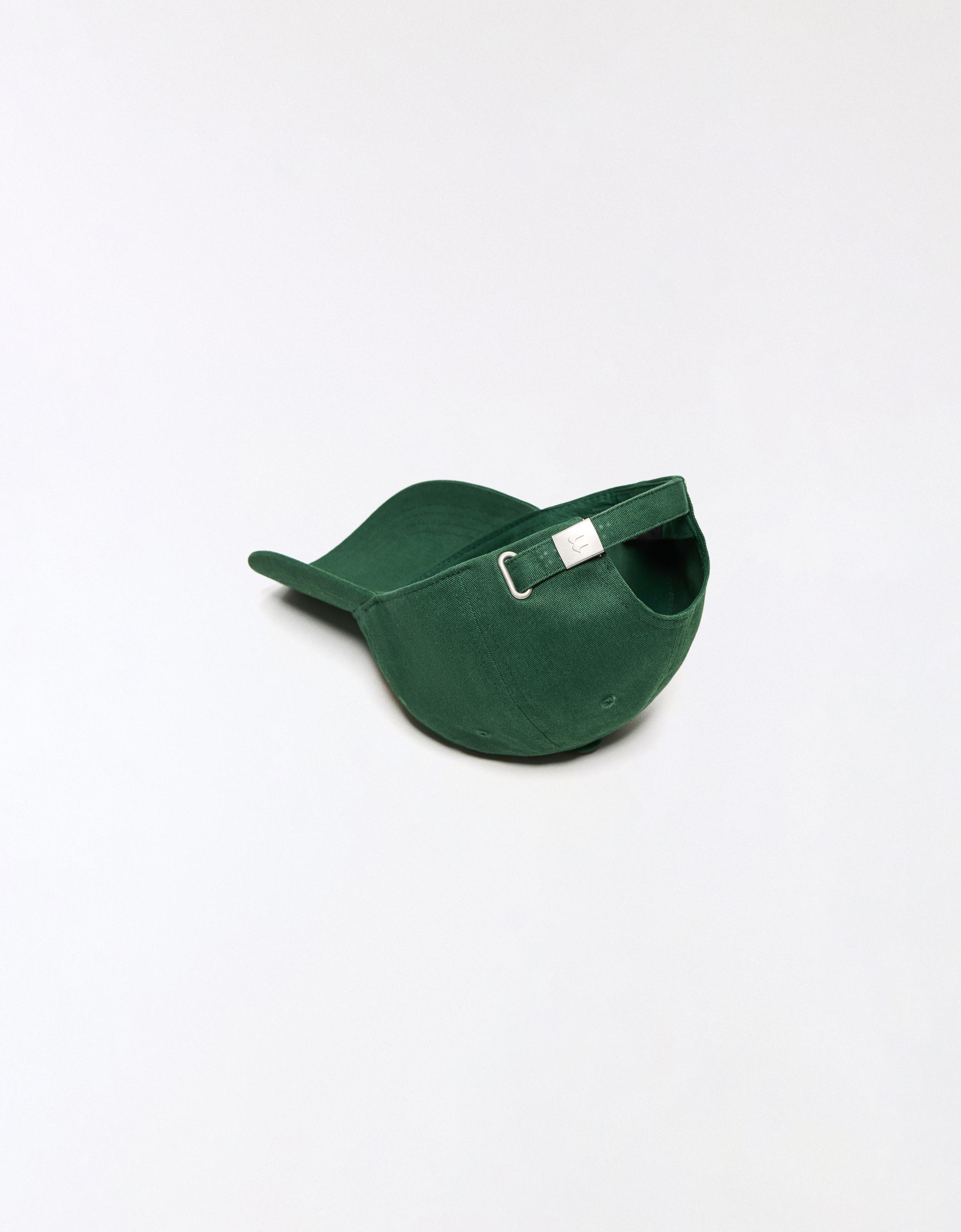 Embroidered cap — Green