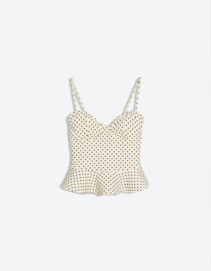 Top basque corset-Écru