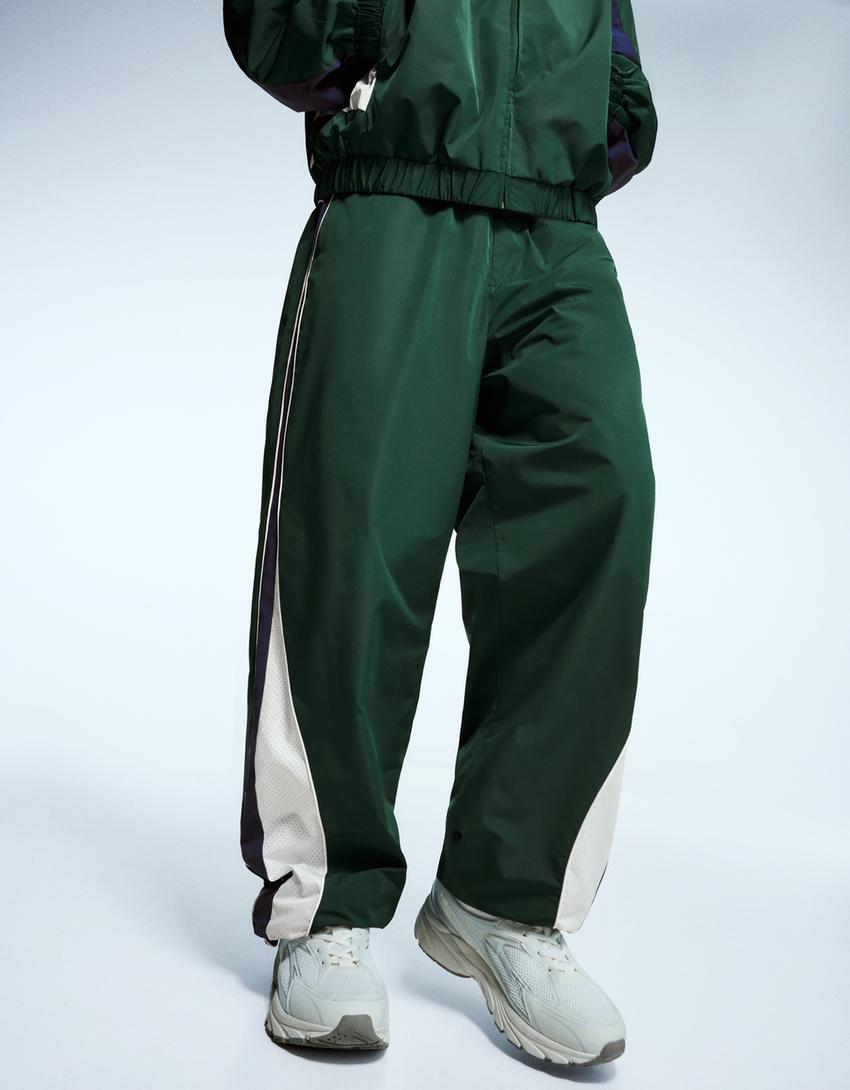 Pantalón superbaggy técnico sport-Verde