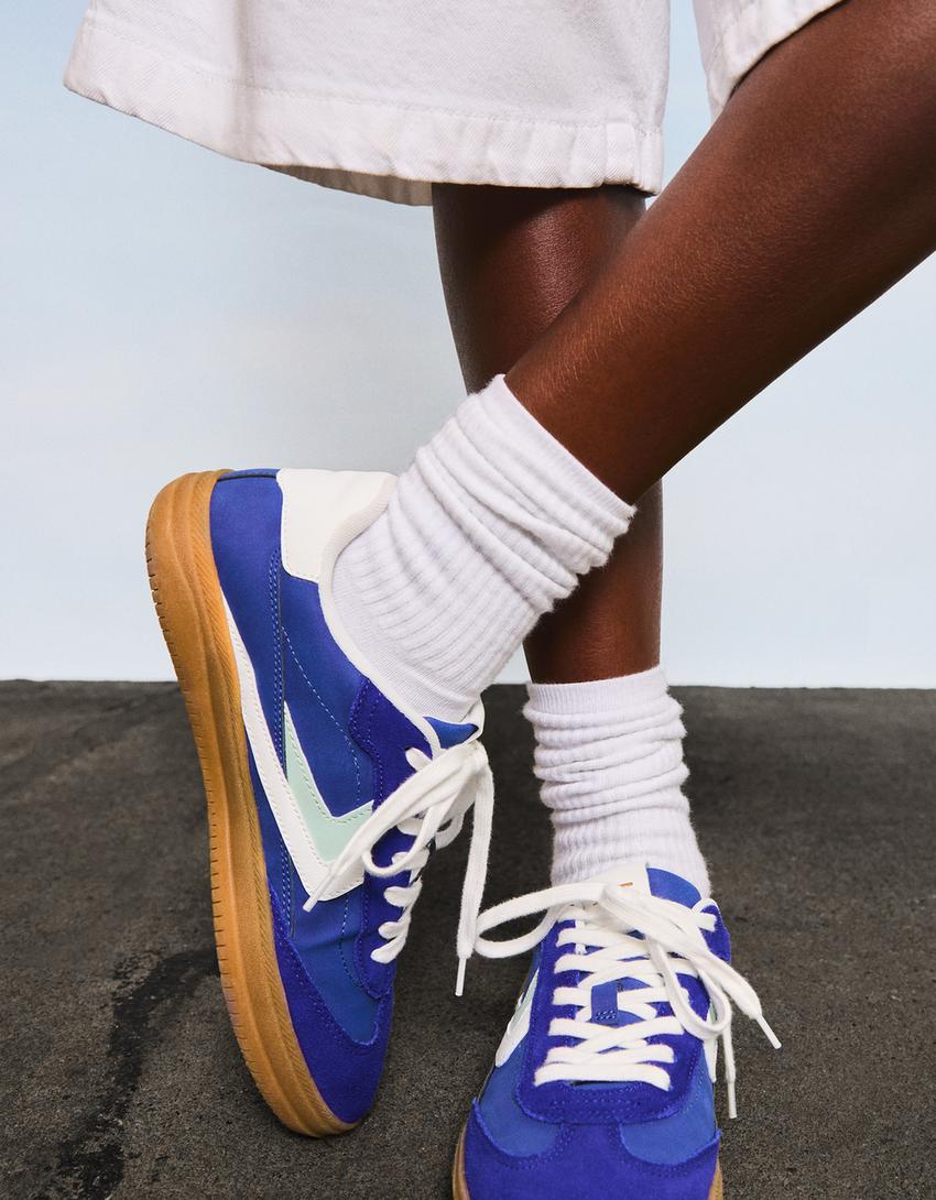 حذاء رياضي ريترو-أزرق-1