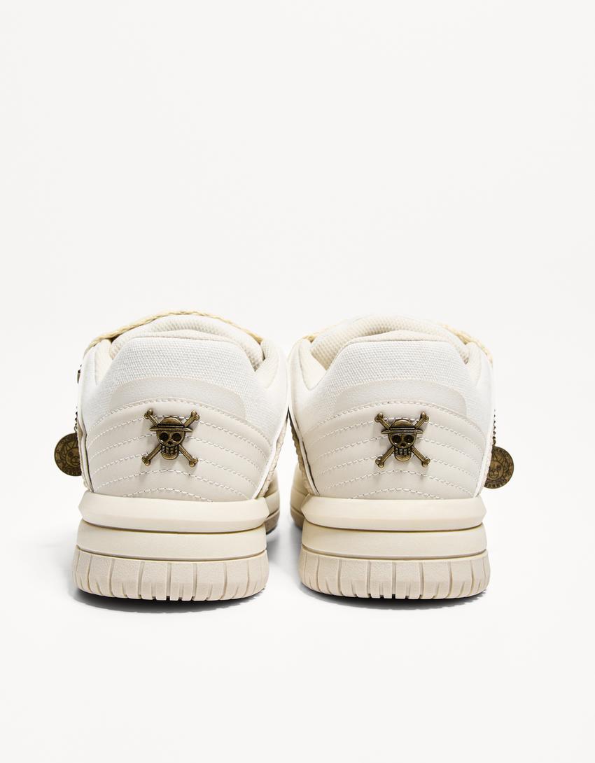 One Piece skate trainers with keyring-WHITE-2