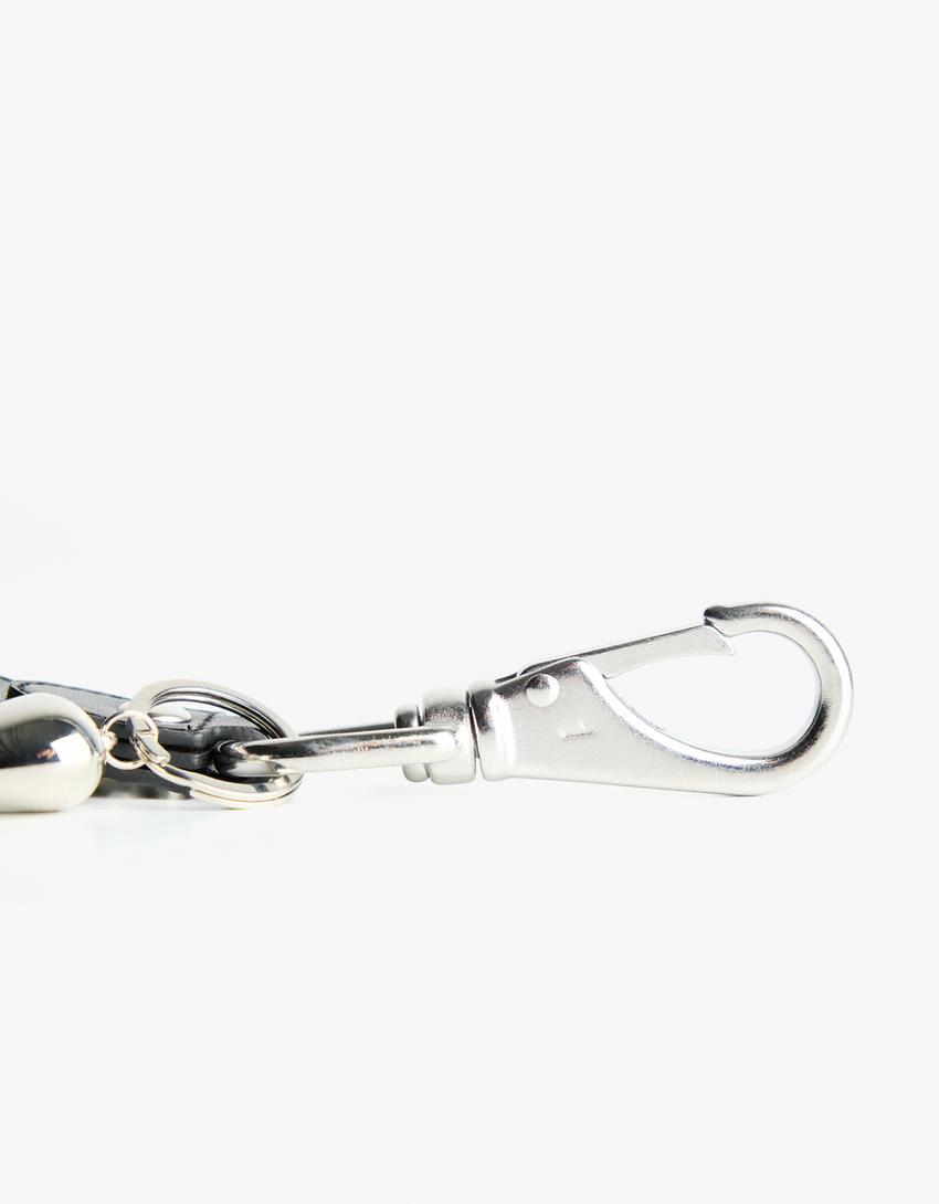 Lobster clasp keyring-Silver