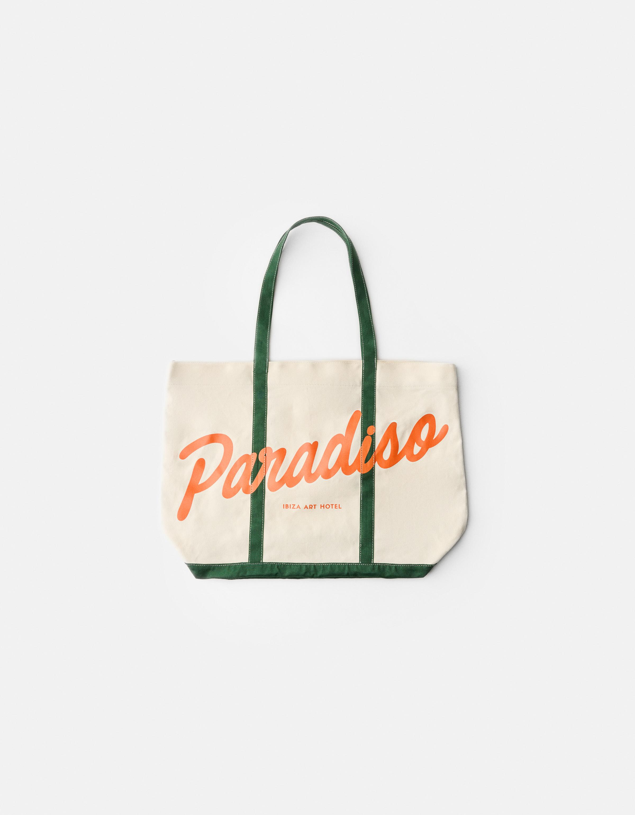 Bershka Shopper-Tasche Bershka X Paradiso Herren Grün