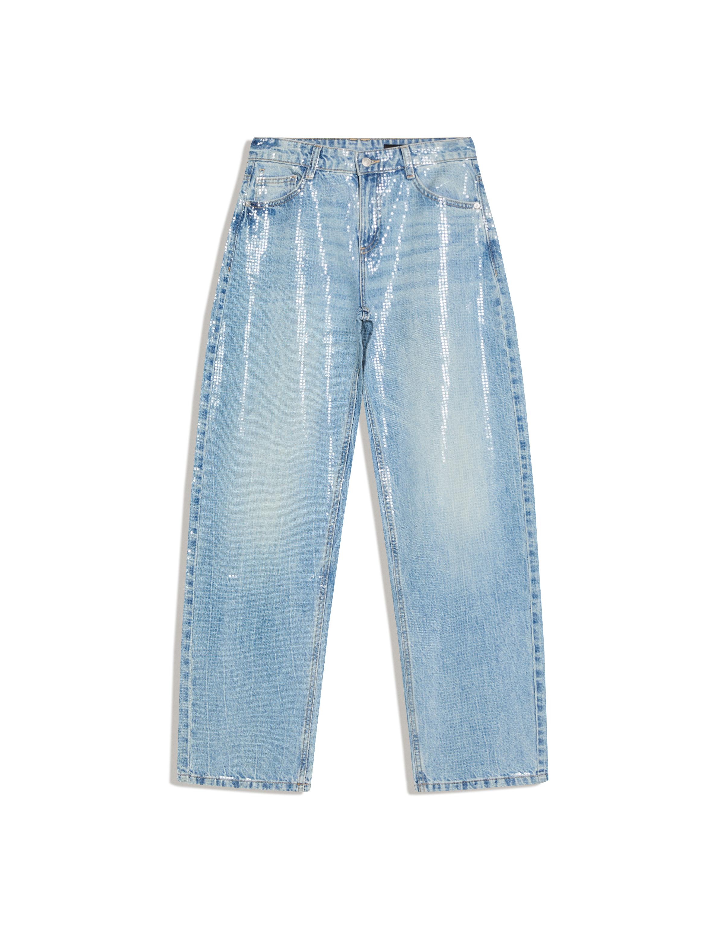 Baggy fit barrel fit pullu jean - Görsel 2