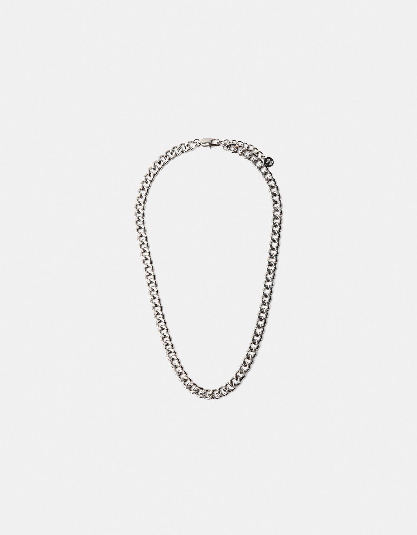 Bershka Halskette Aus Einer Kette Und Edelstahl Herren Silber