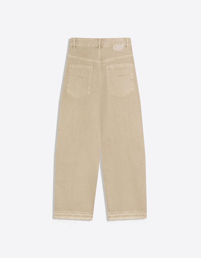 Super baggy trousers-Sand