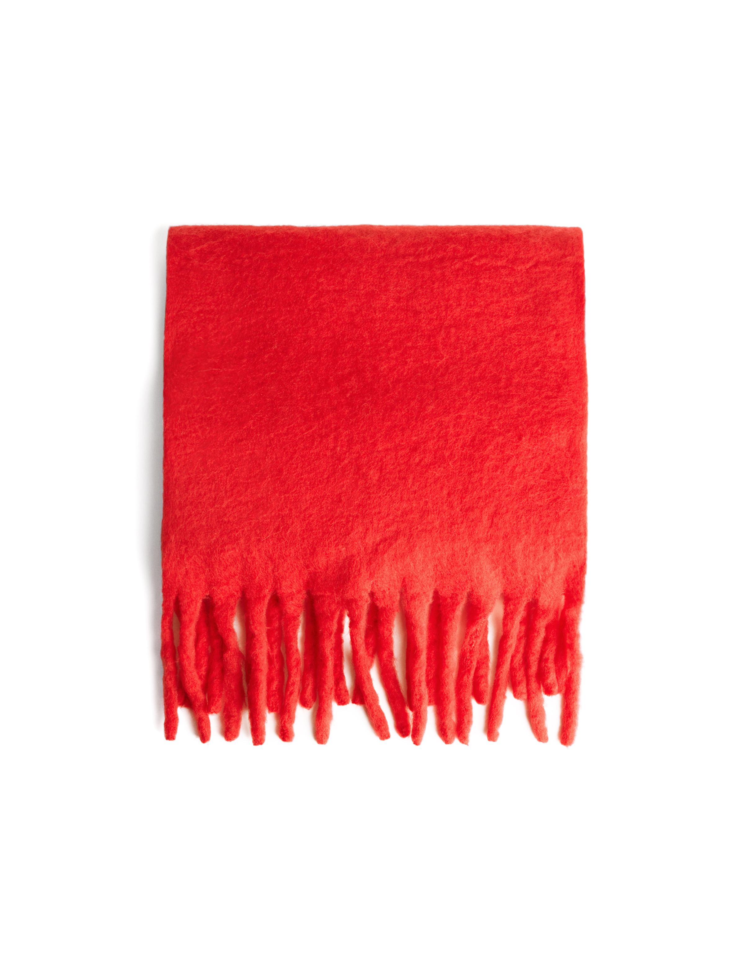 Solid-coloured scarf — Red