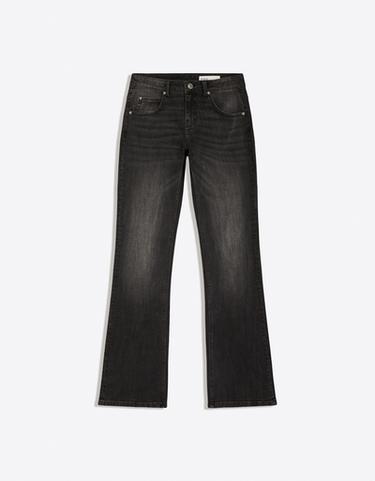 Low-rise slim fit boot-cut jeans — Black 4