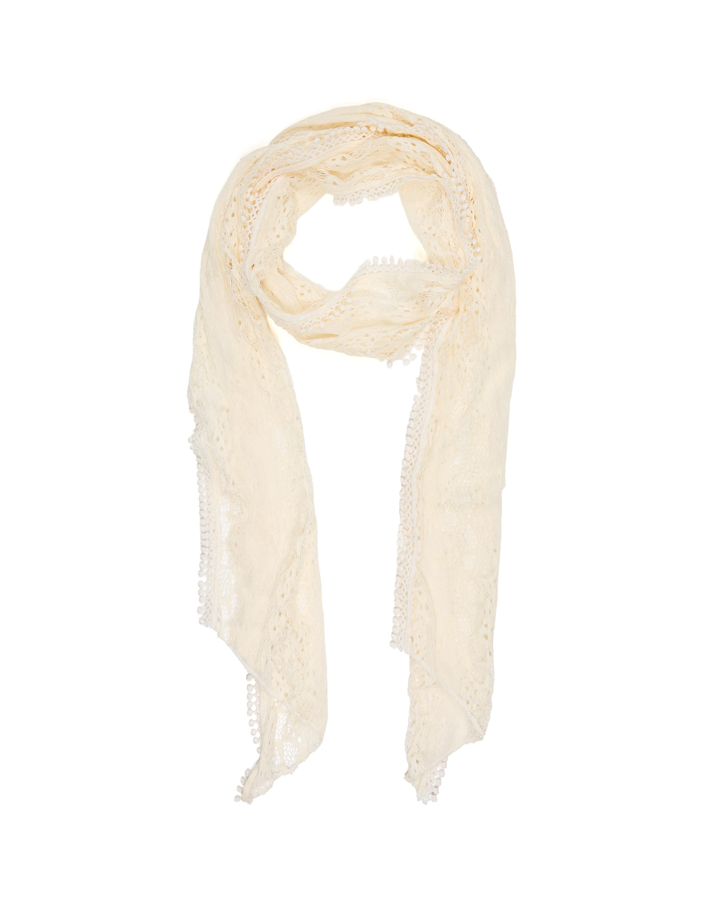 Lace scarf — Cream