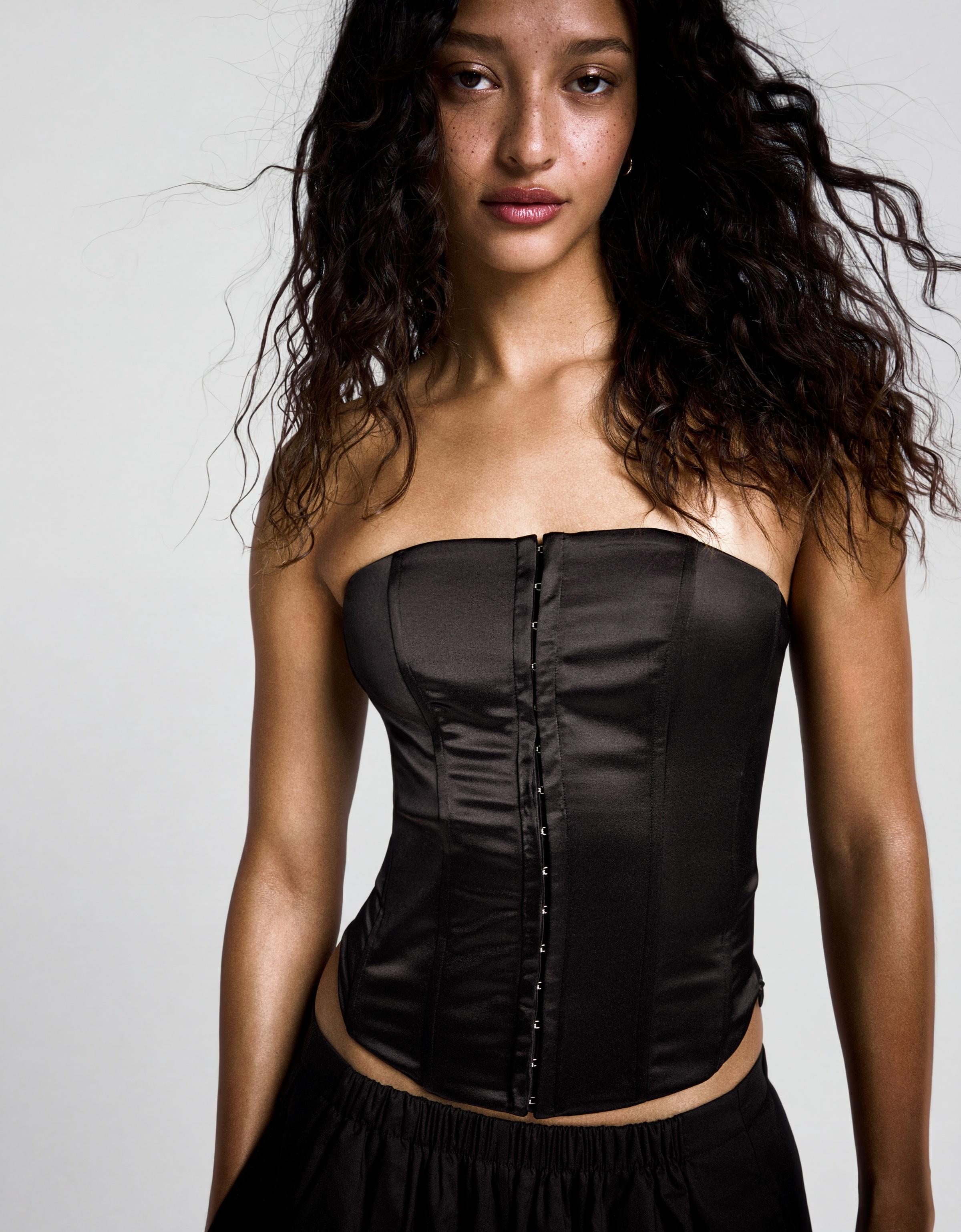 Saten büstiyer top - Görsel 59