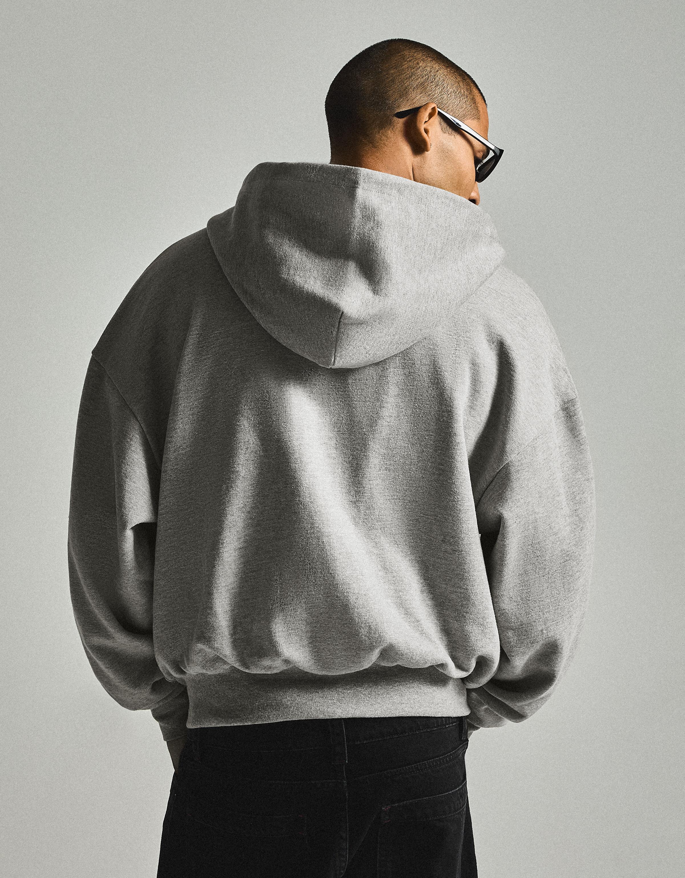 ZOO YORK X BERSHKA reversible hoodie — Grey