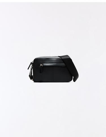 Sac Fourre-tout Noir Bershka - Zippé En Polyester - Occasion