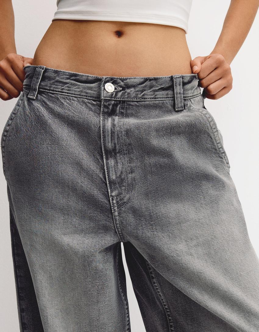 Skater jeans-Grijs-2