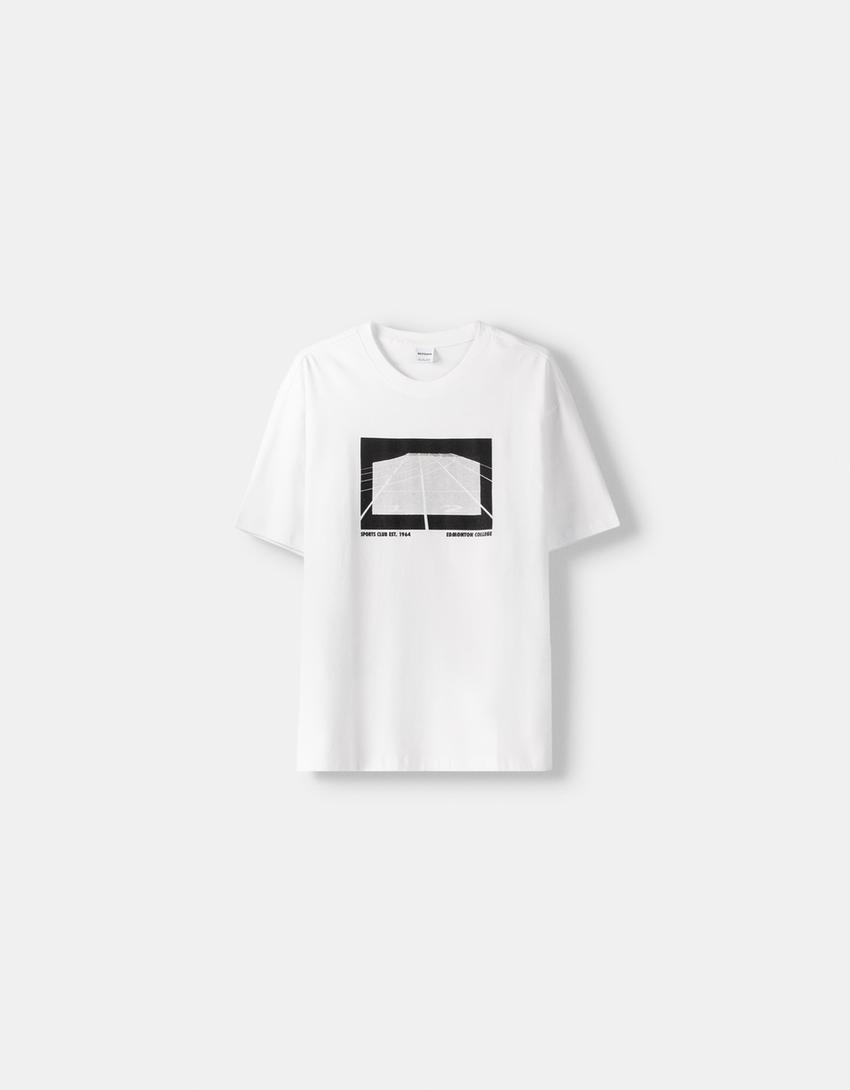 Camiseta manga curta boxy fit estampado-Branco-4