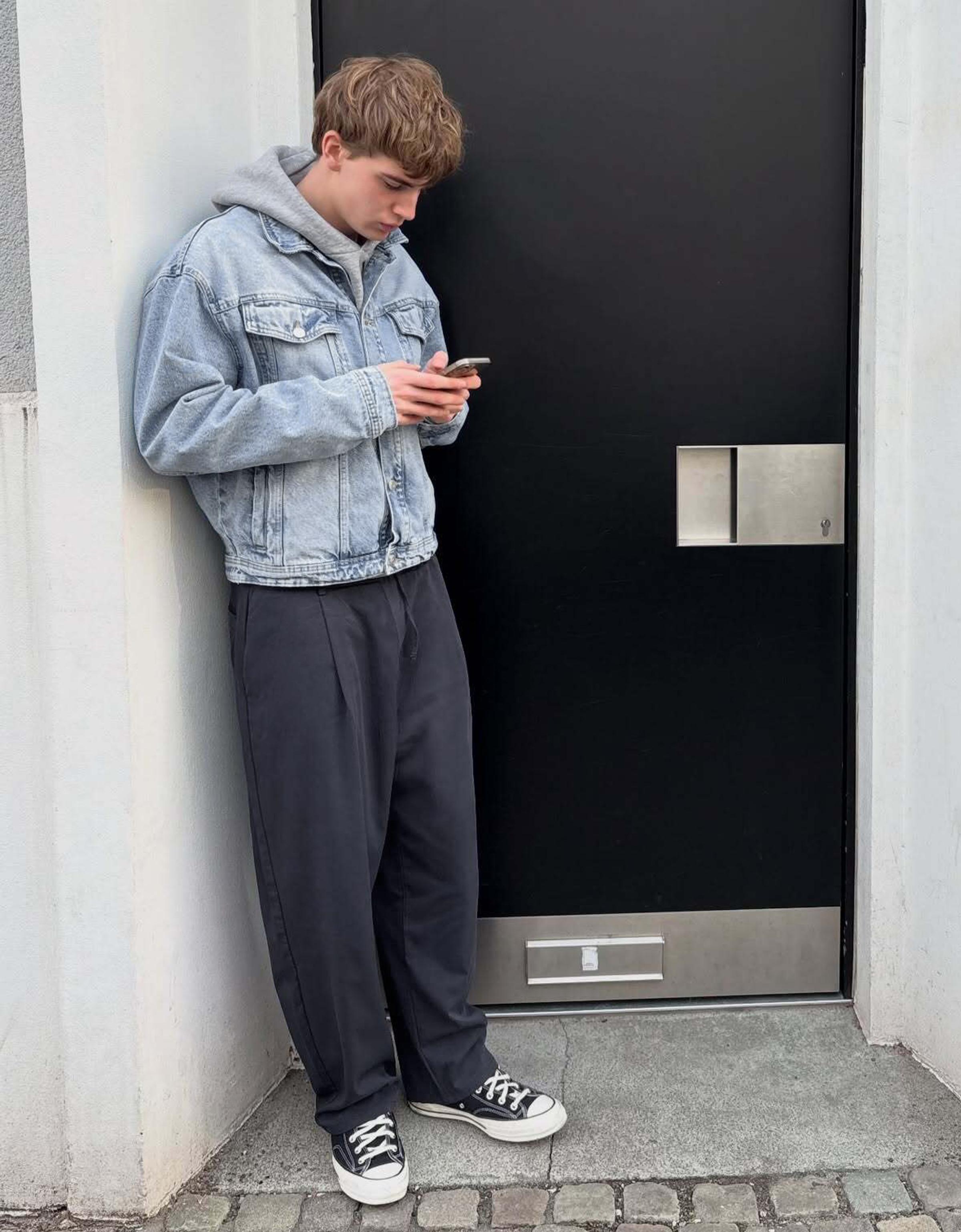 Super baggy fit pensli pantolon - Görsel 25