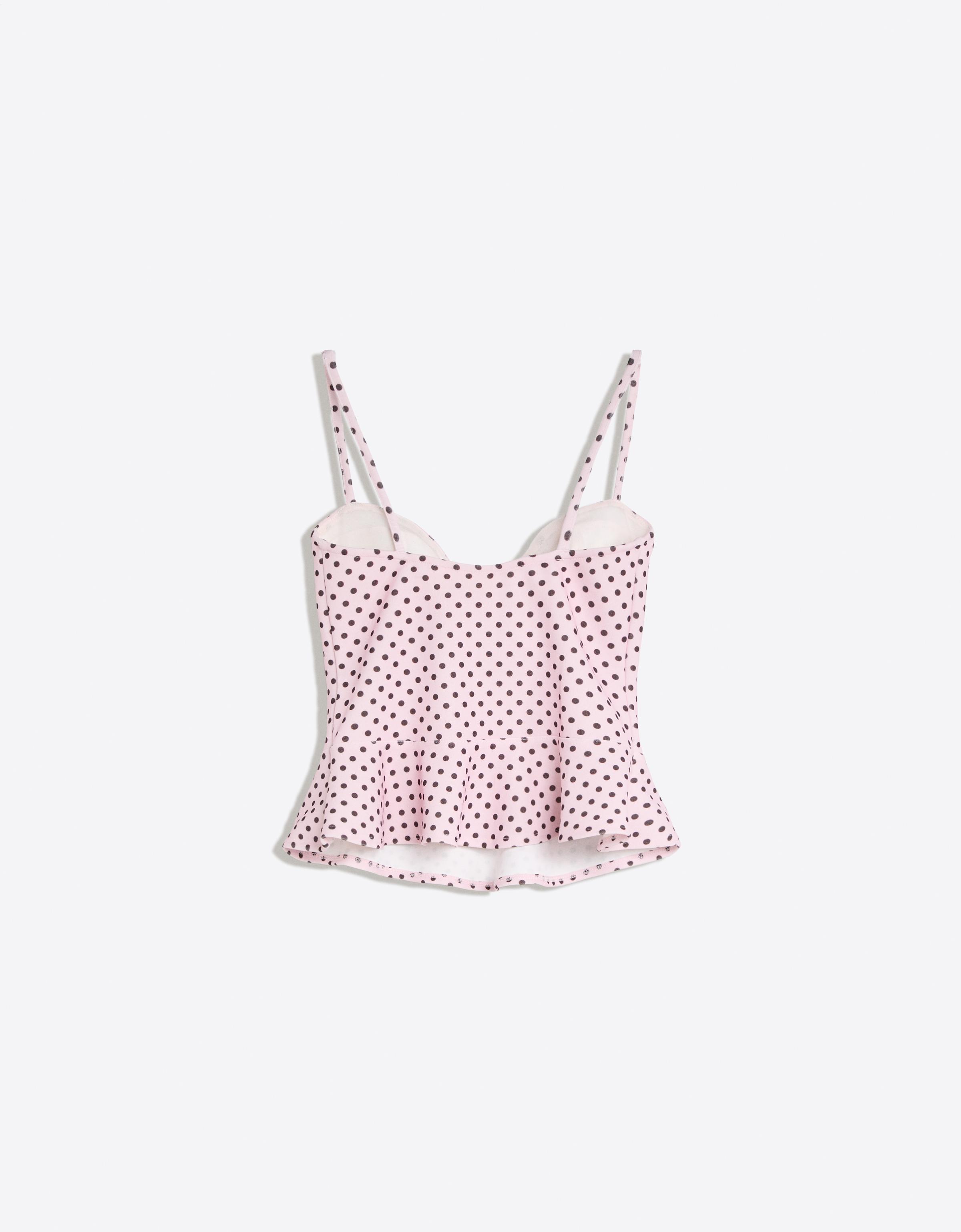Peplum corset top — Pink