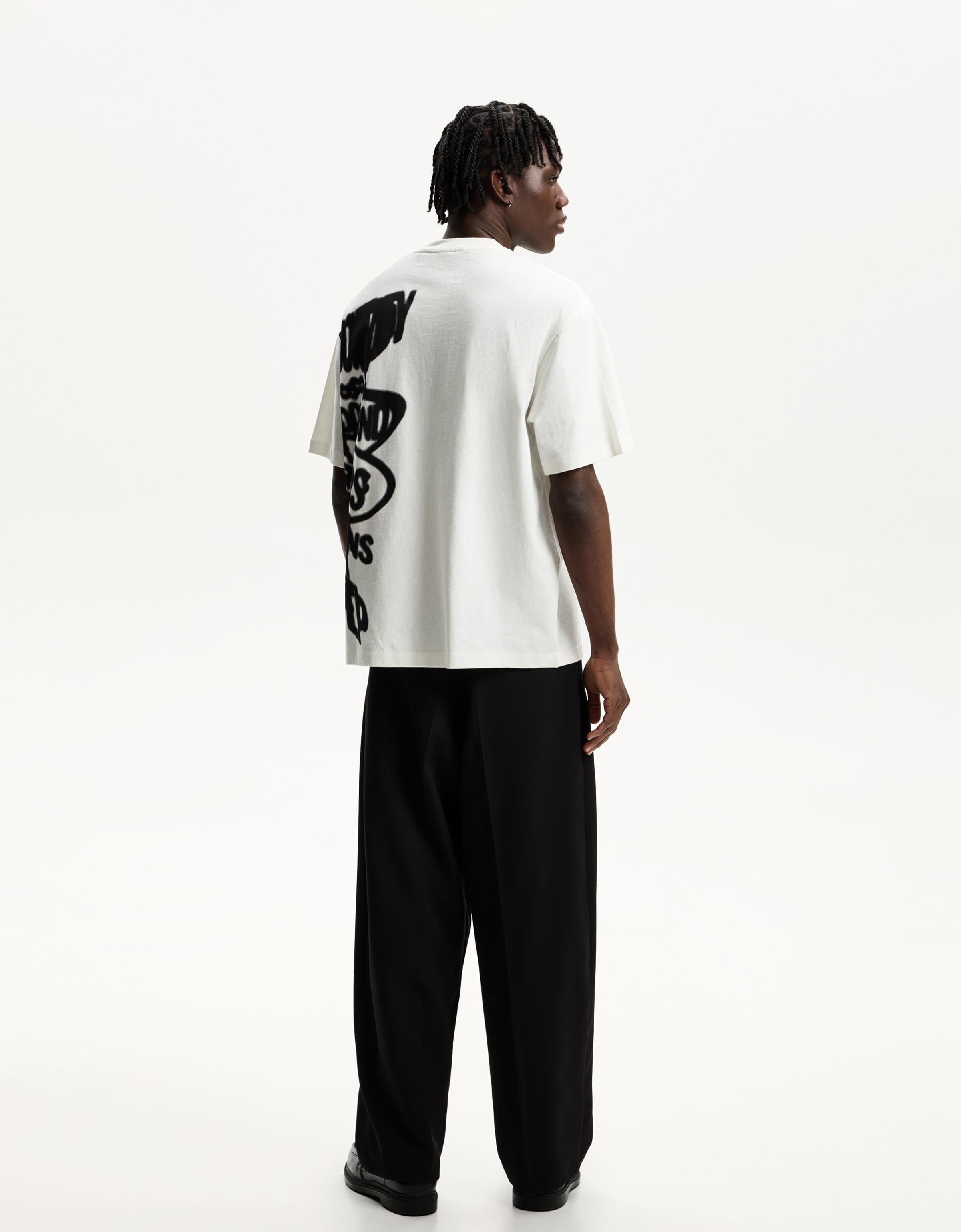 Short sleeve T-shirt with print - T-shirts - Men | Bershka