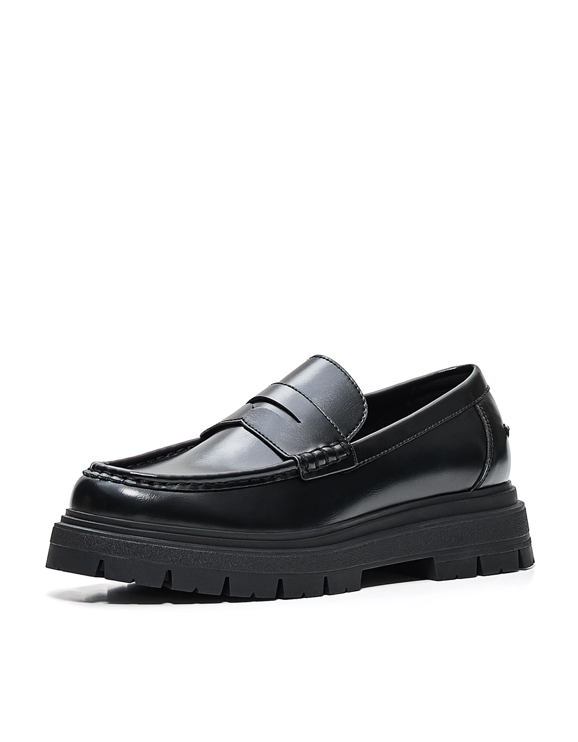 Penny loafers — BLACK