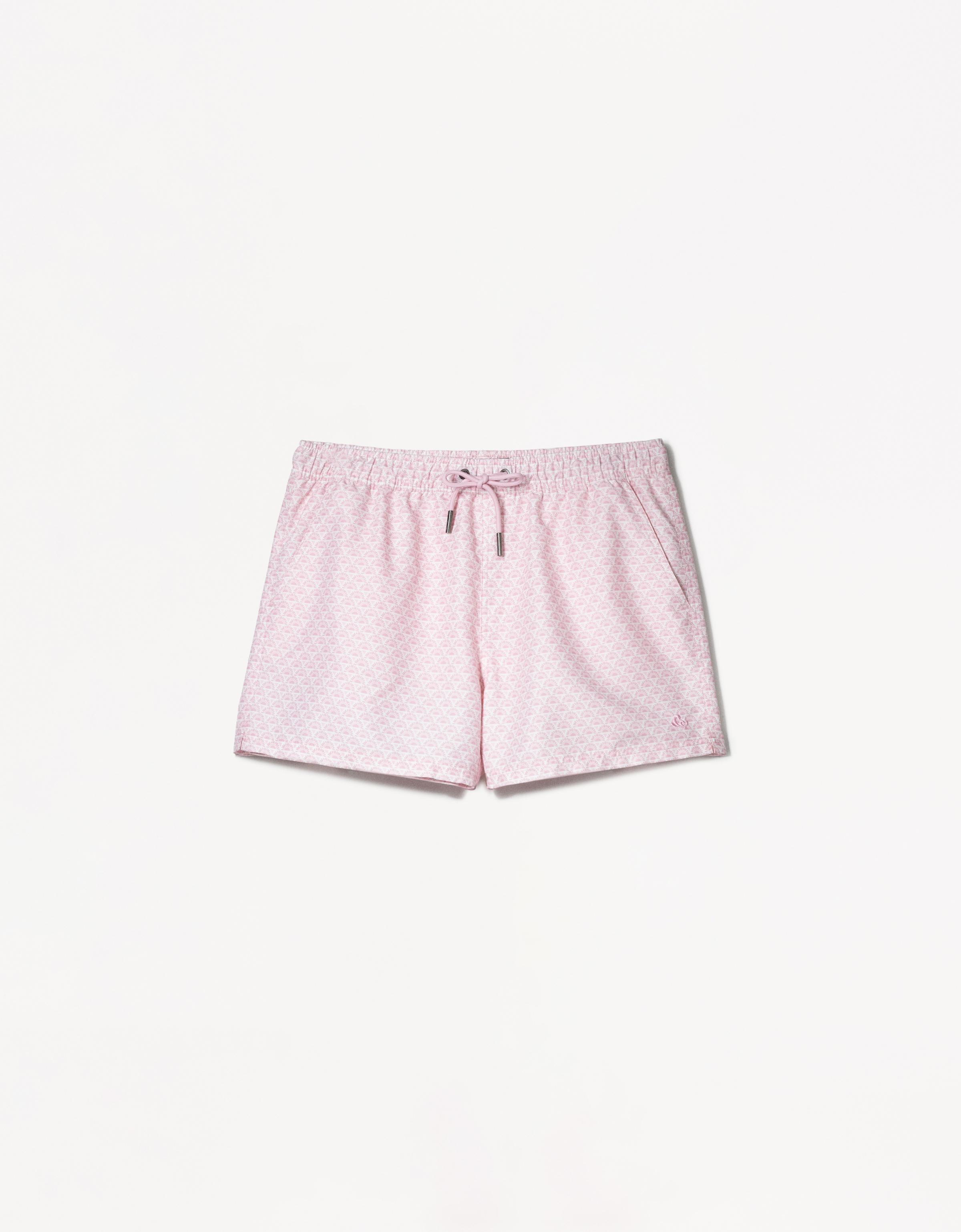 Bershka Badeshorts Mit Print Herren M Rosa