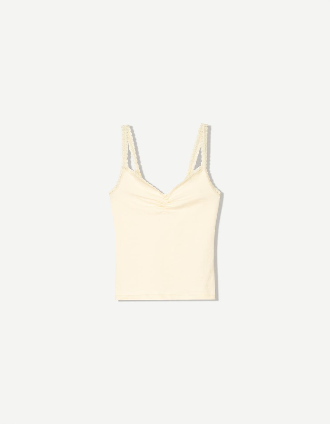 Lace top with straps