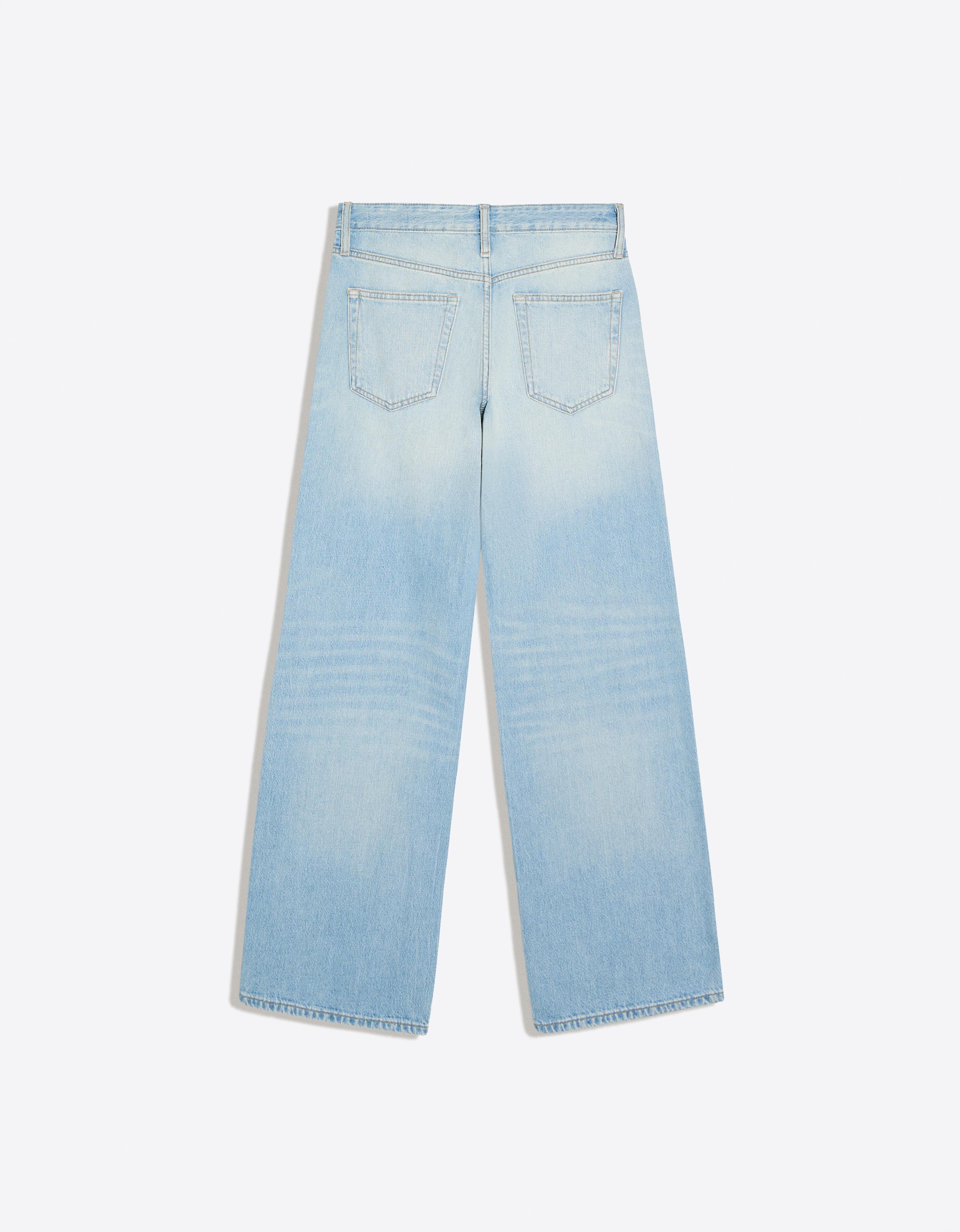 Low-rise straight jeans — Light blue
