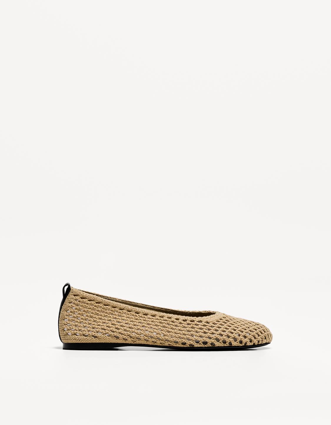 Braided ballet flats