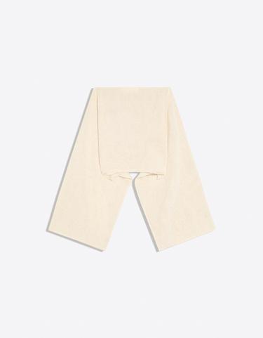 Metallic thread asymmetric cape — Sand 6