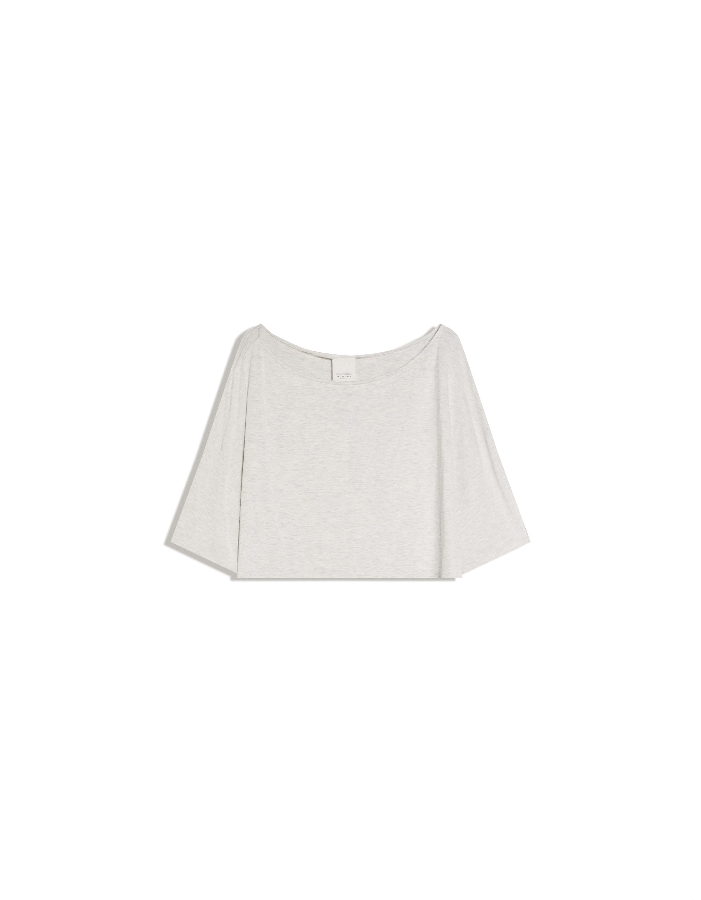 Asymmetric short sleeve T-shirt