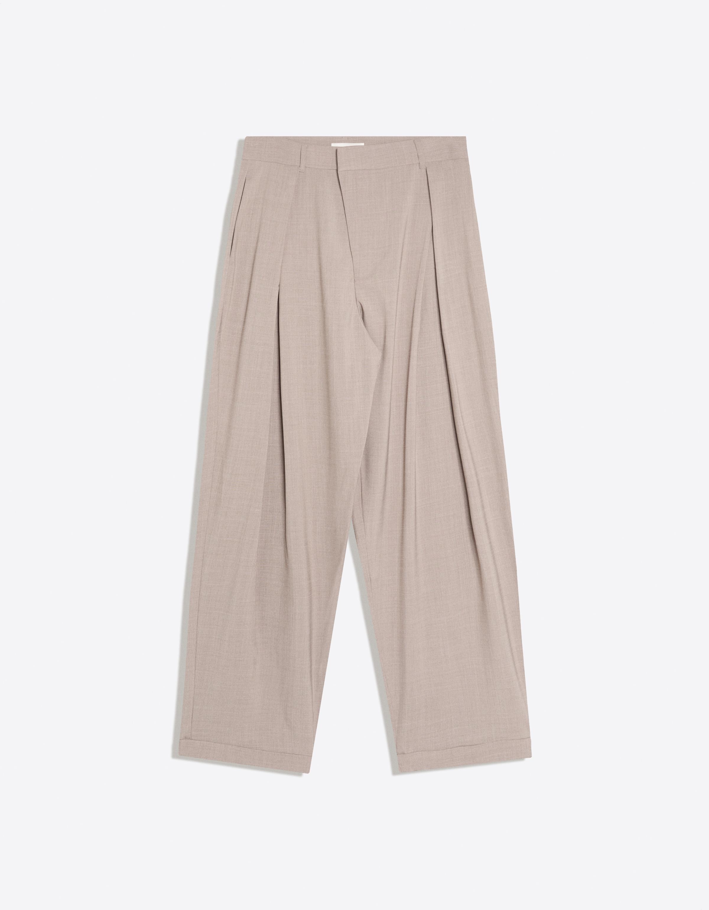 Bershka Tailored fit baggy pantolon görsel 7