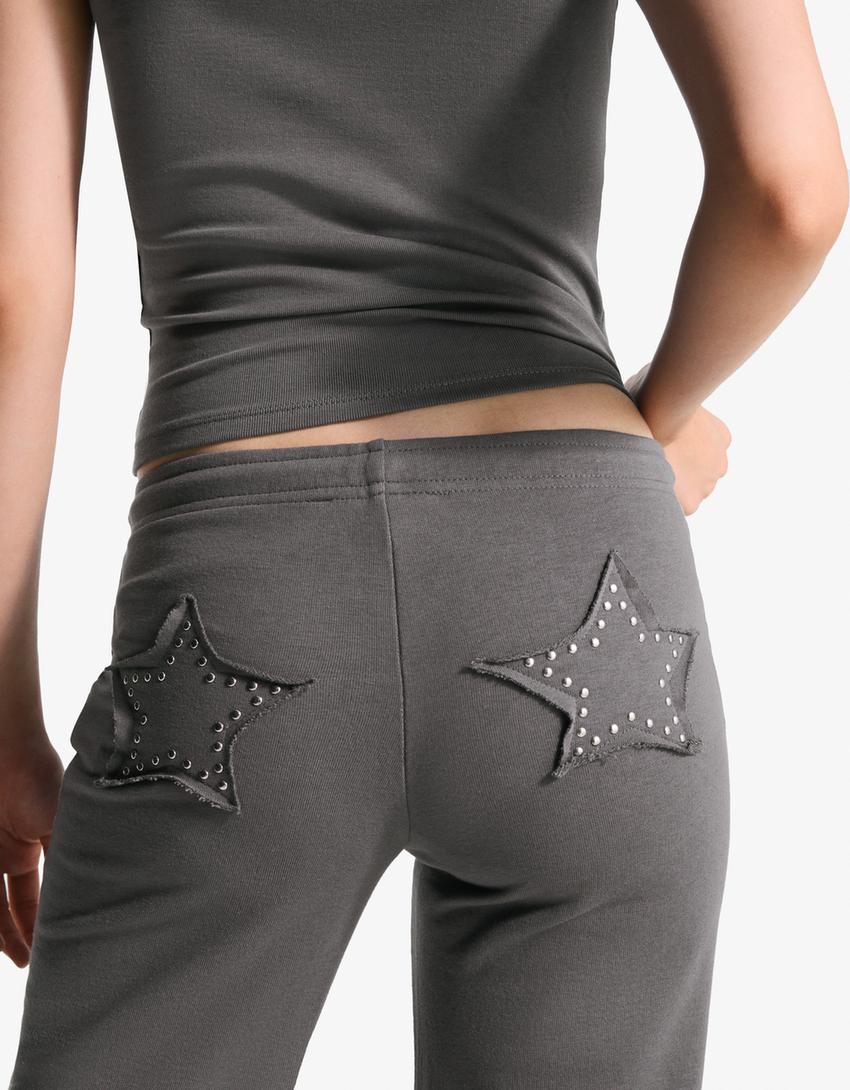 Pantalons pelfa amb tacs-Gris-4