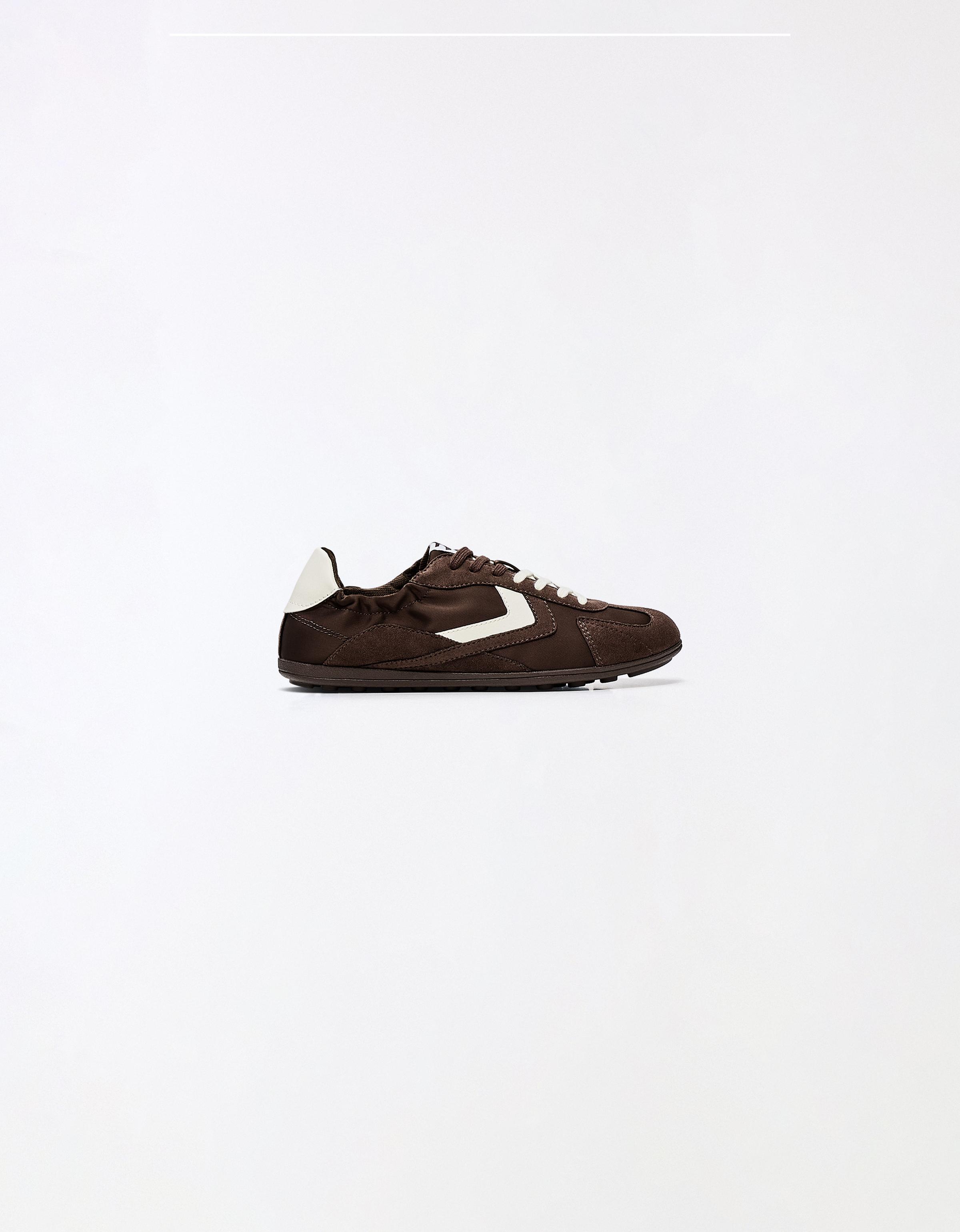 RETRO SLIM SOLE TRAINERS — Brown