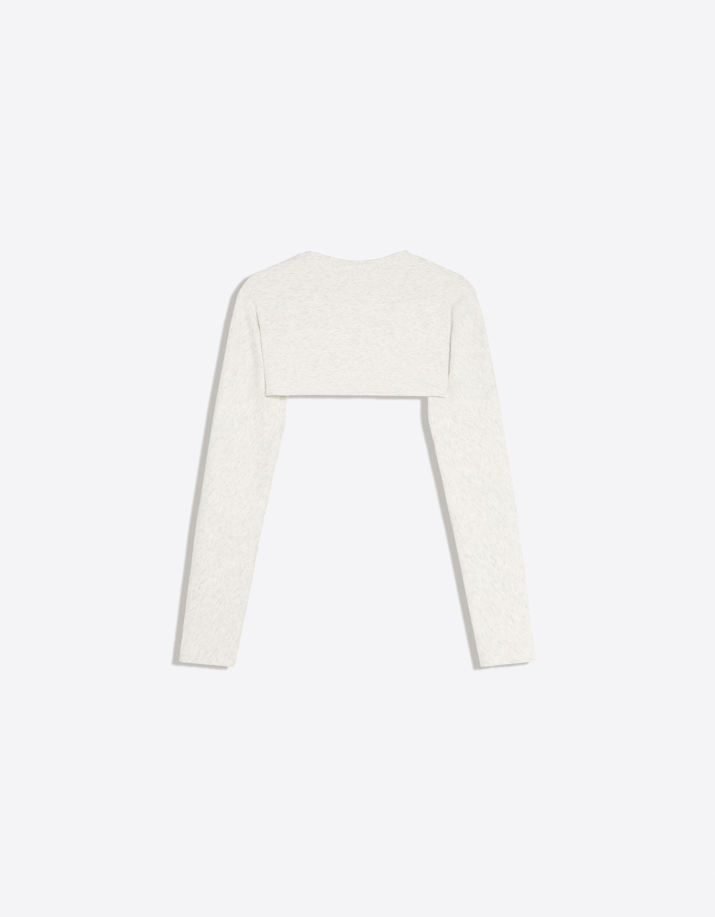 Long-sleeved bolero jumper jacket — Grey