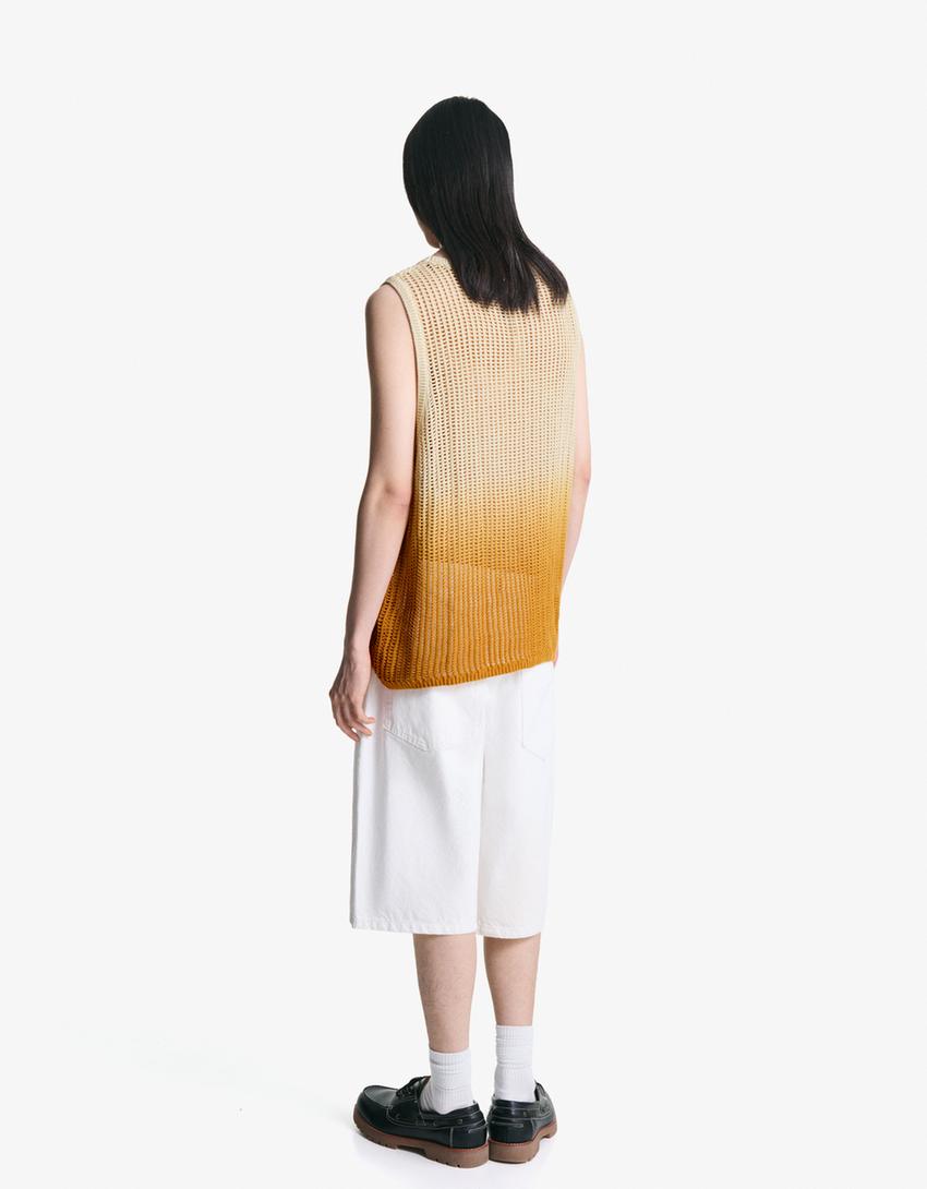 Strappy T-shirt-Beige-1
