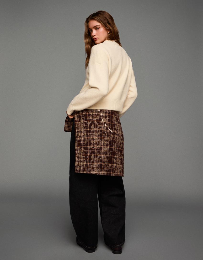 Printed jumper-Cream
