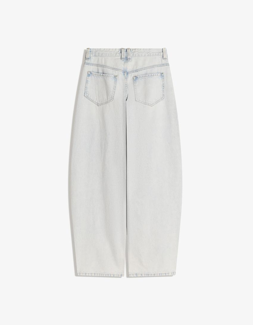 Texans baggy barrel-Blau cel