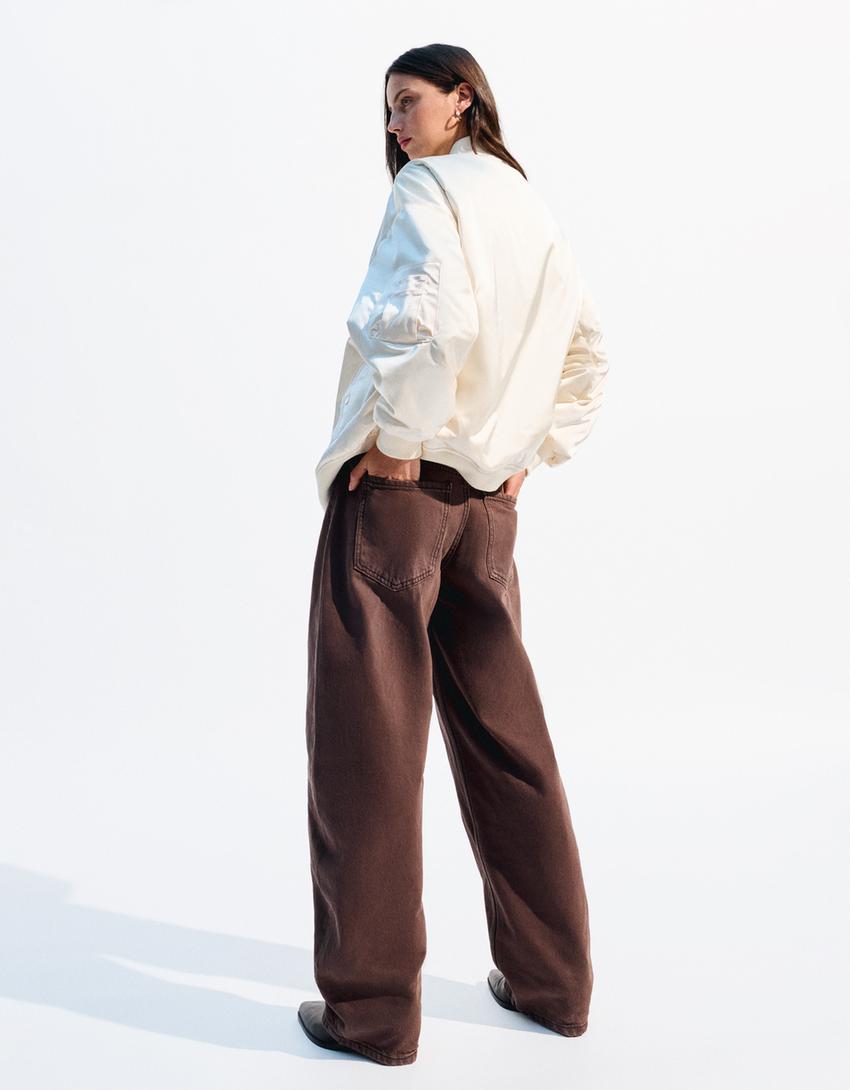 Blouson bomber oversize-Écru-2