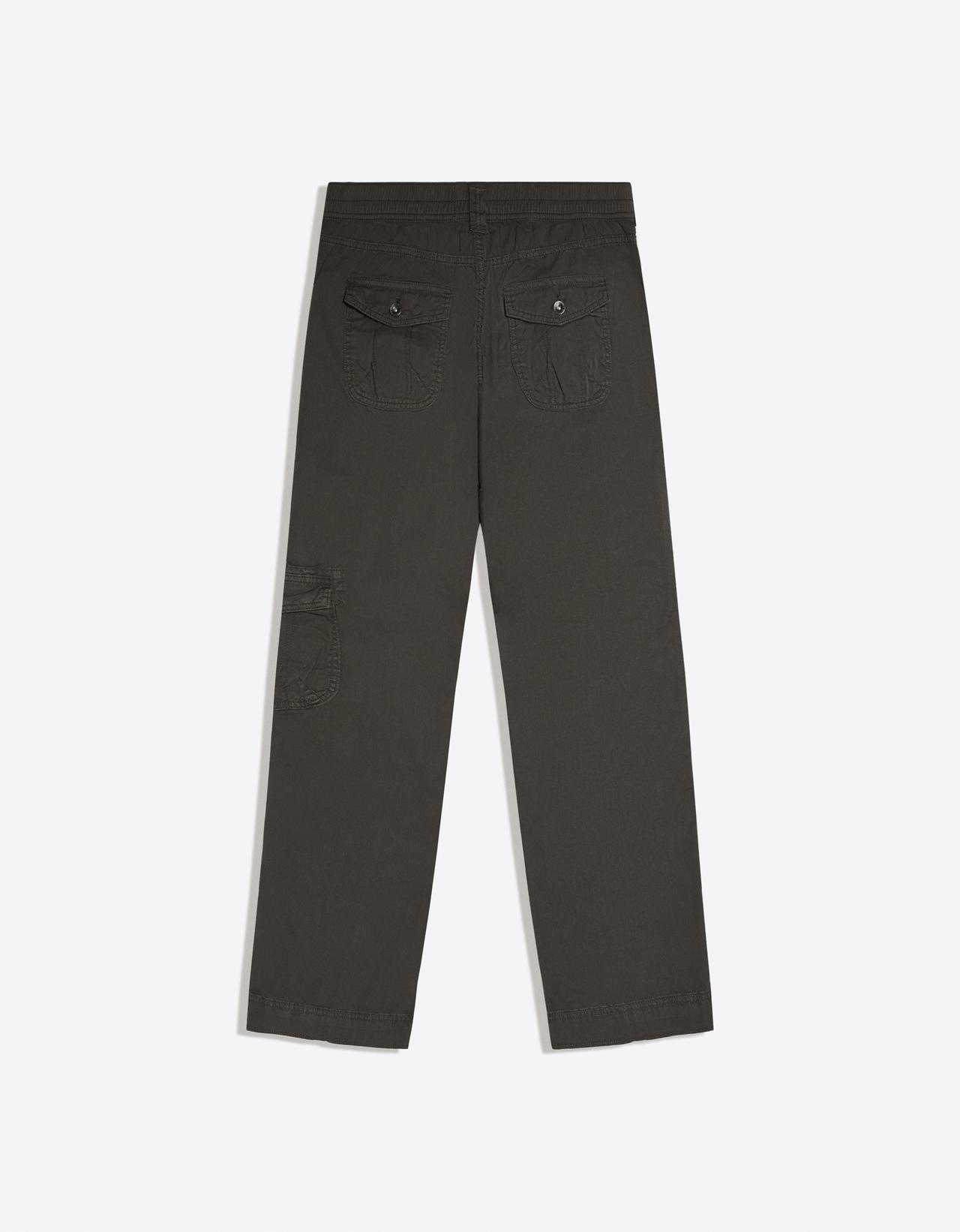 Straight cargo trousers — Khaki