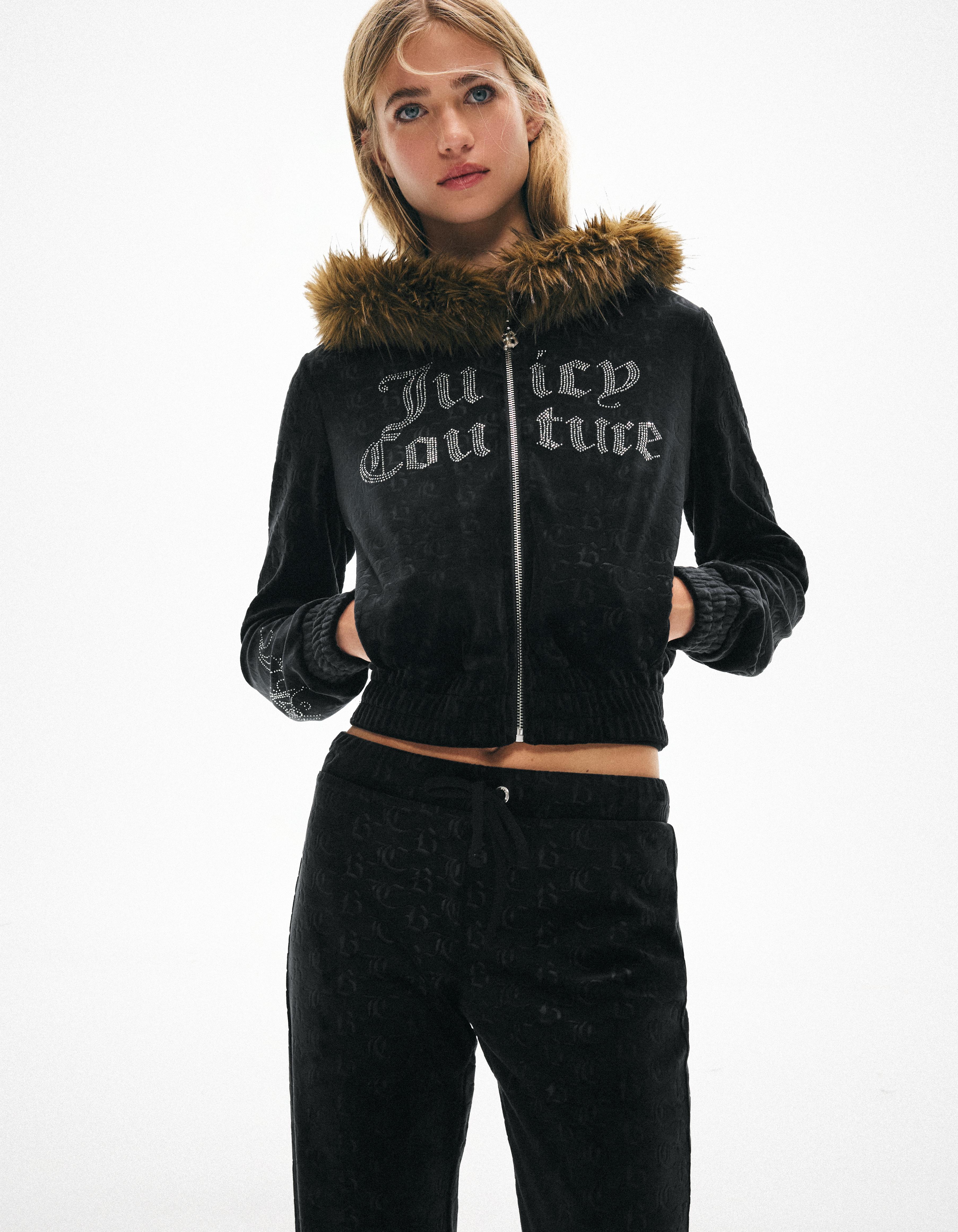 JUICY COUTURE X BERSHKA velvet jacket with hood - Women | Bershka