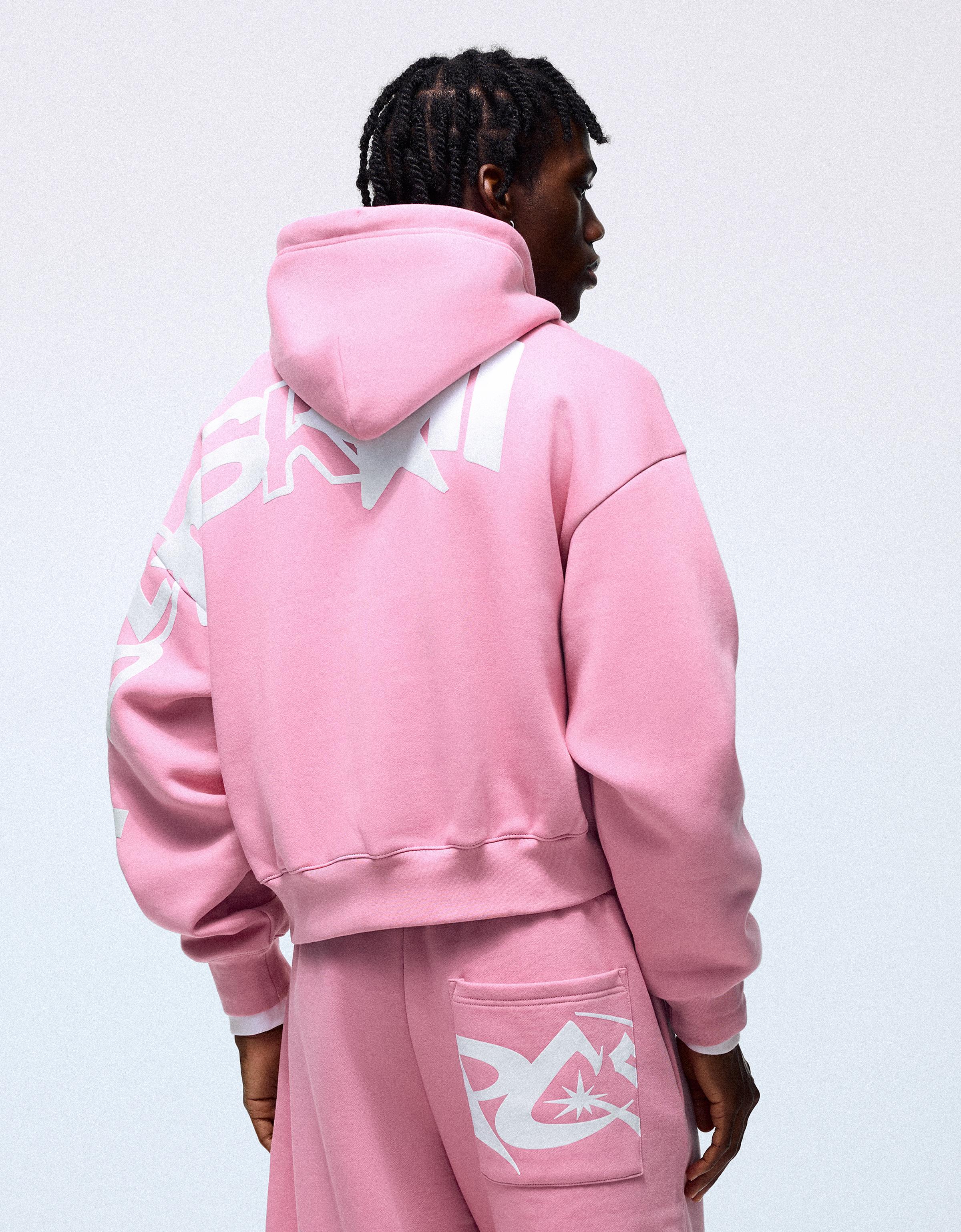 Printed hoodie — Pink