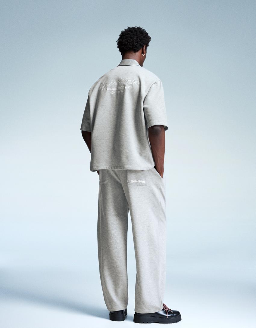Super baggy jogger trousers-Grey-1