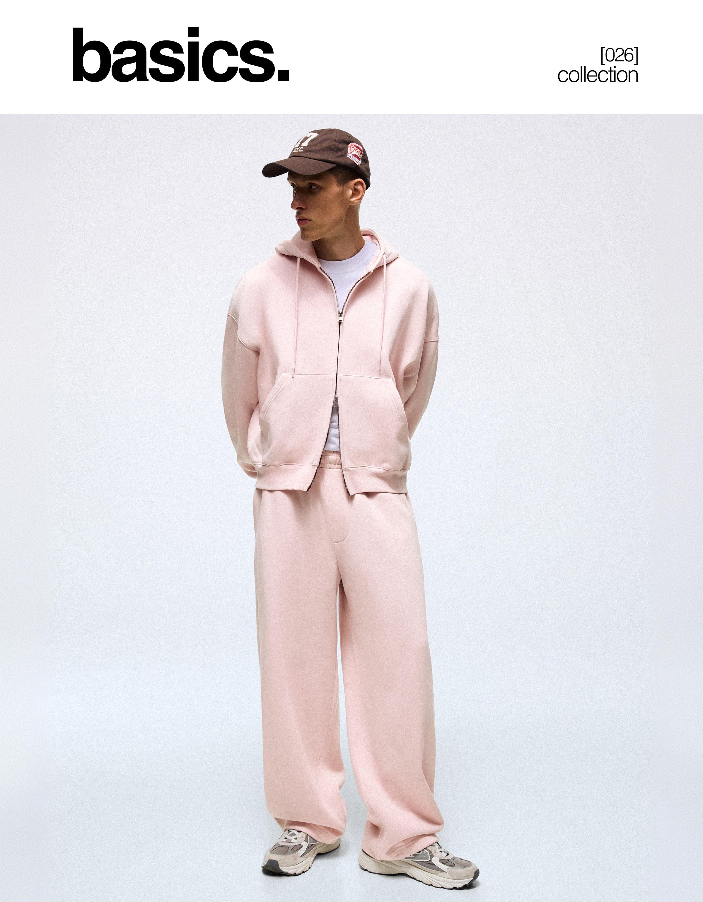 Napped balloon trousers — Pink